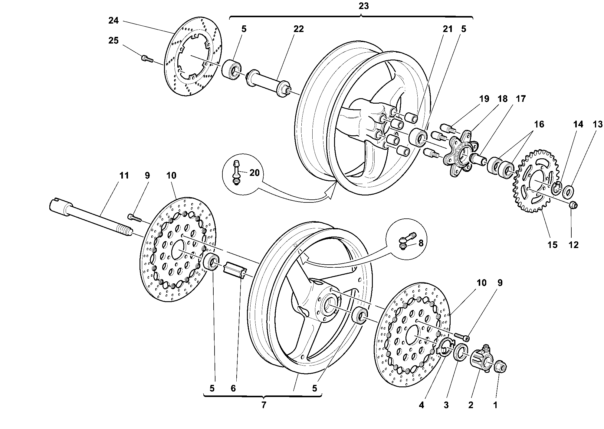 038 ROUES POUR SPORT TOURING ST4 1999