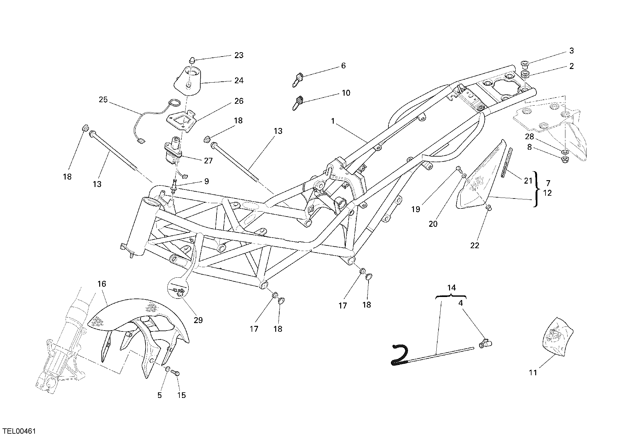 024 CADRE POUR MONSTER S4RS 2008