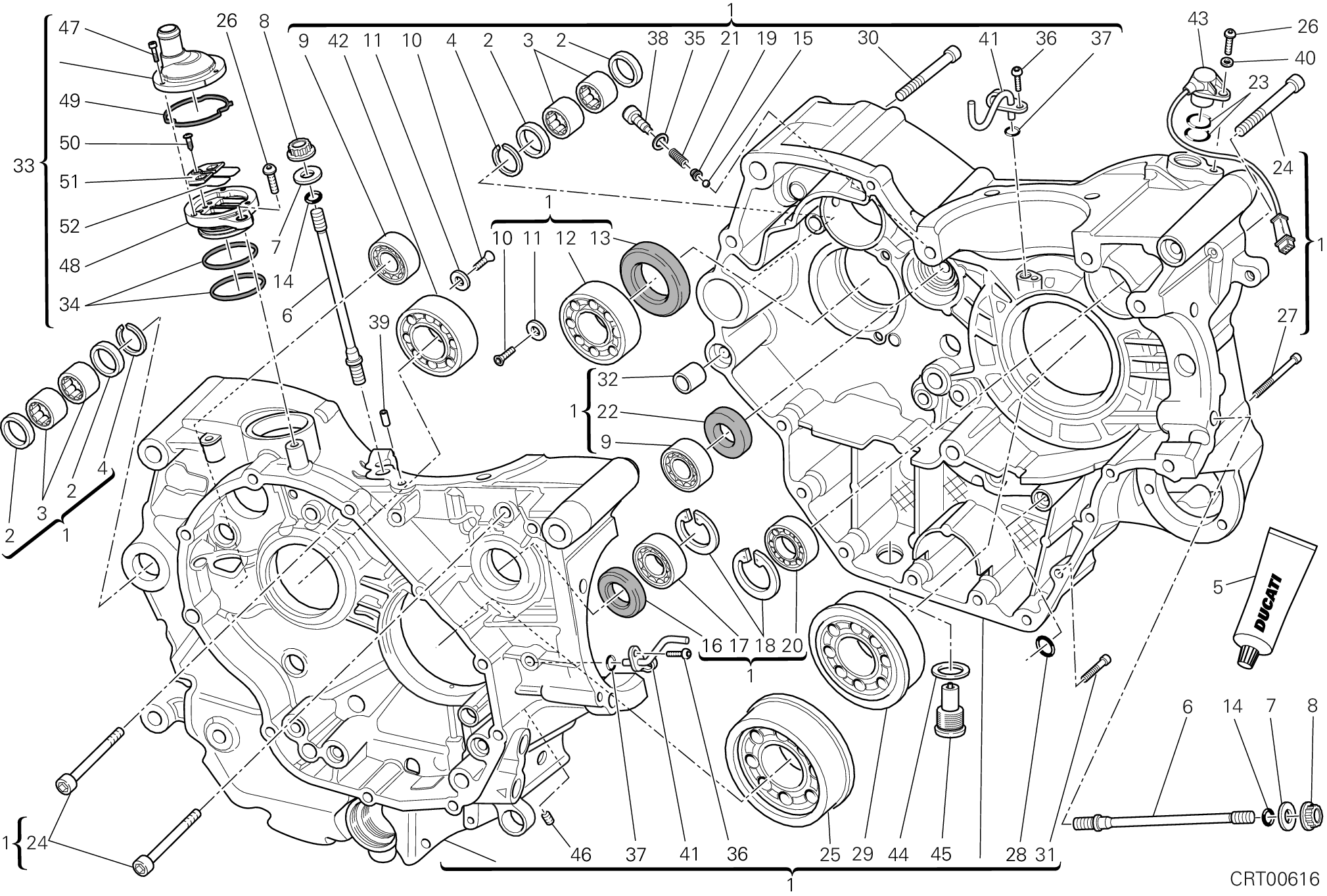 010 PAIRE DE DEMI CARTERS POUR HYPERMOTARD 2013