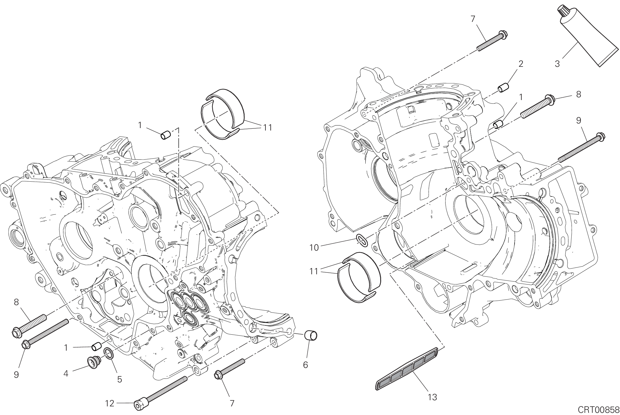 09B PAIRE DE DEMI CARTERS POUR SUPERBIKE PANIGALE V2 2024
