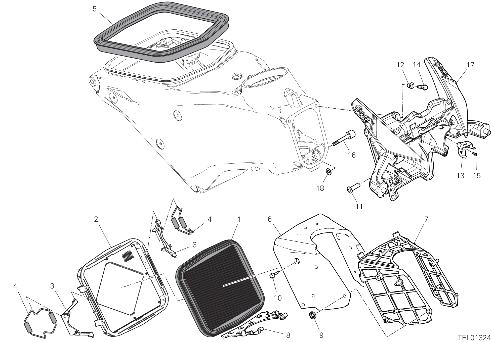 34B FILTRE A AIR POUR SUPERBIKE PANIGALE V2 2023