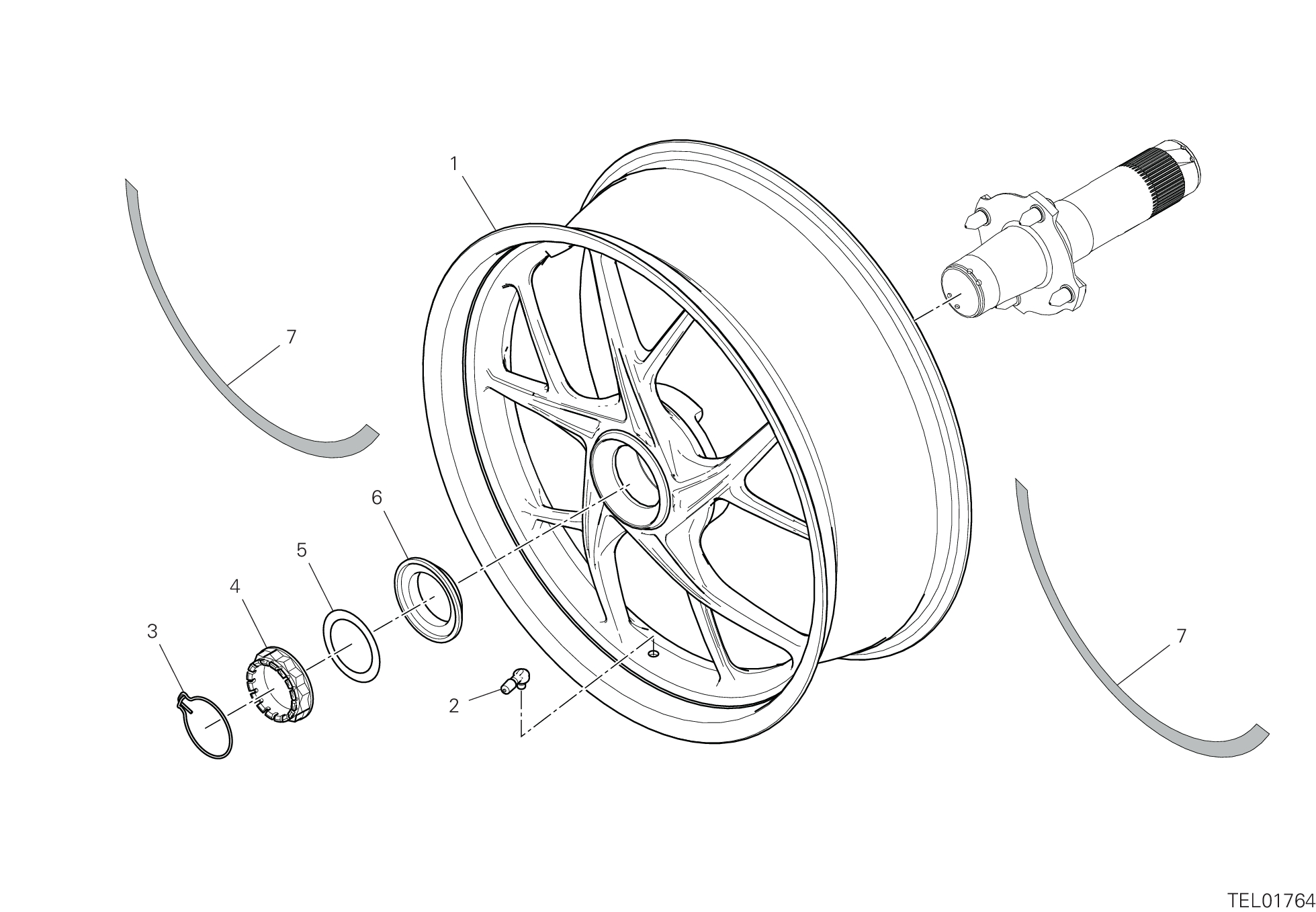 29A ROUE ARRIERE POUR SUPERBIKE PANIGALE V2 2024