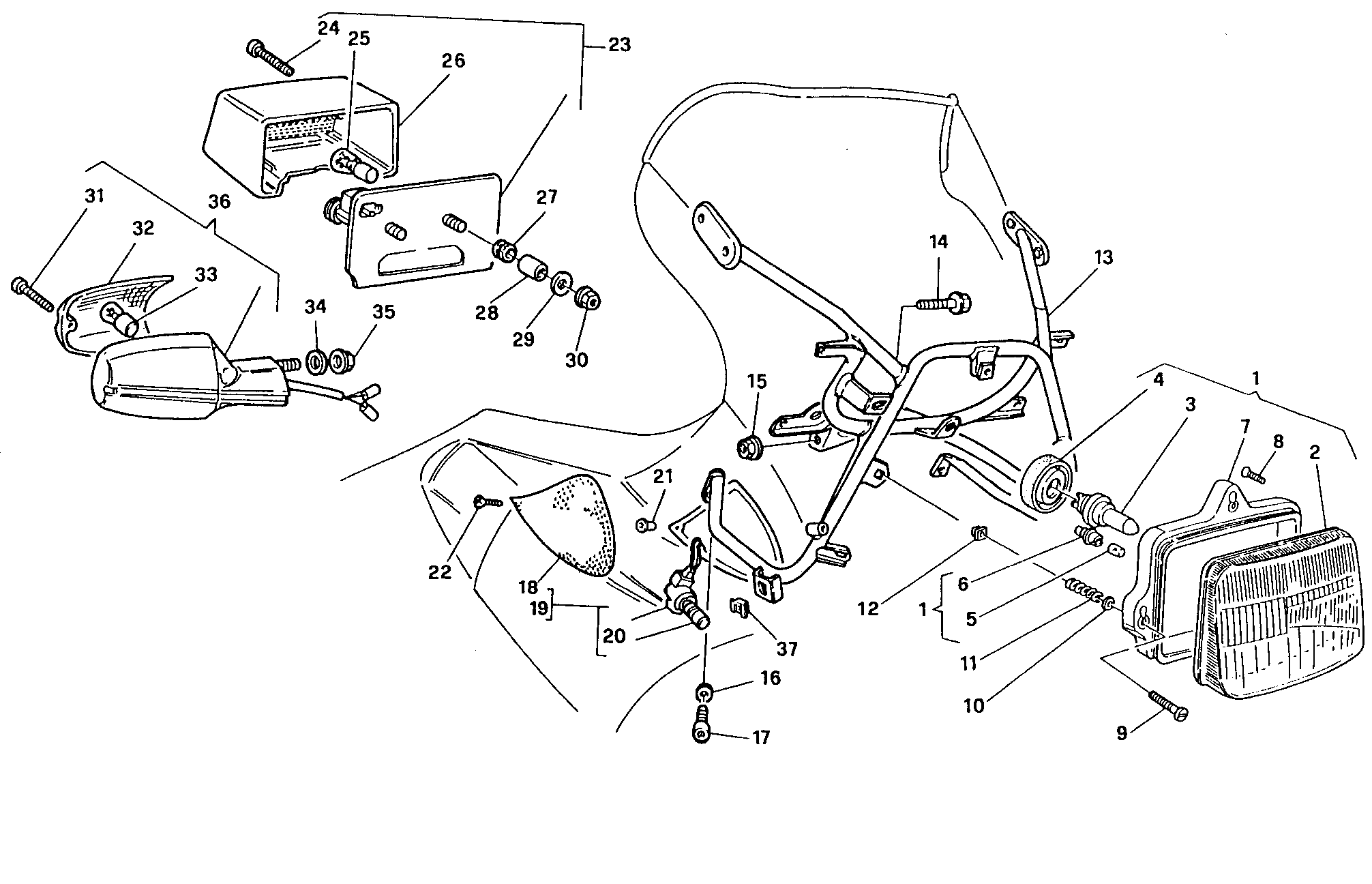 210 FEUX CLIGNOTANTS POUR SUPERBIKE 851 1992