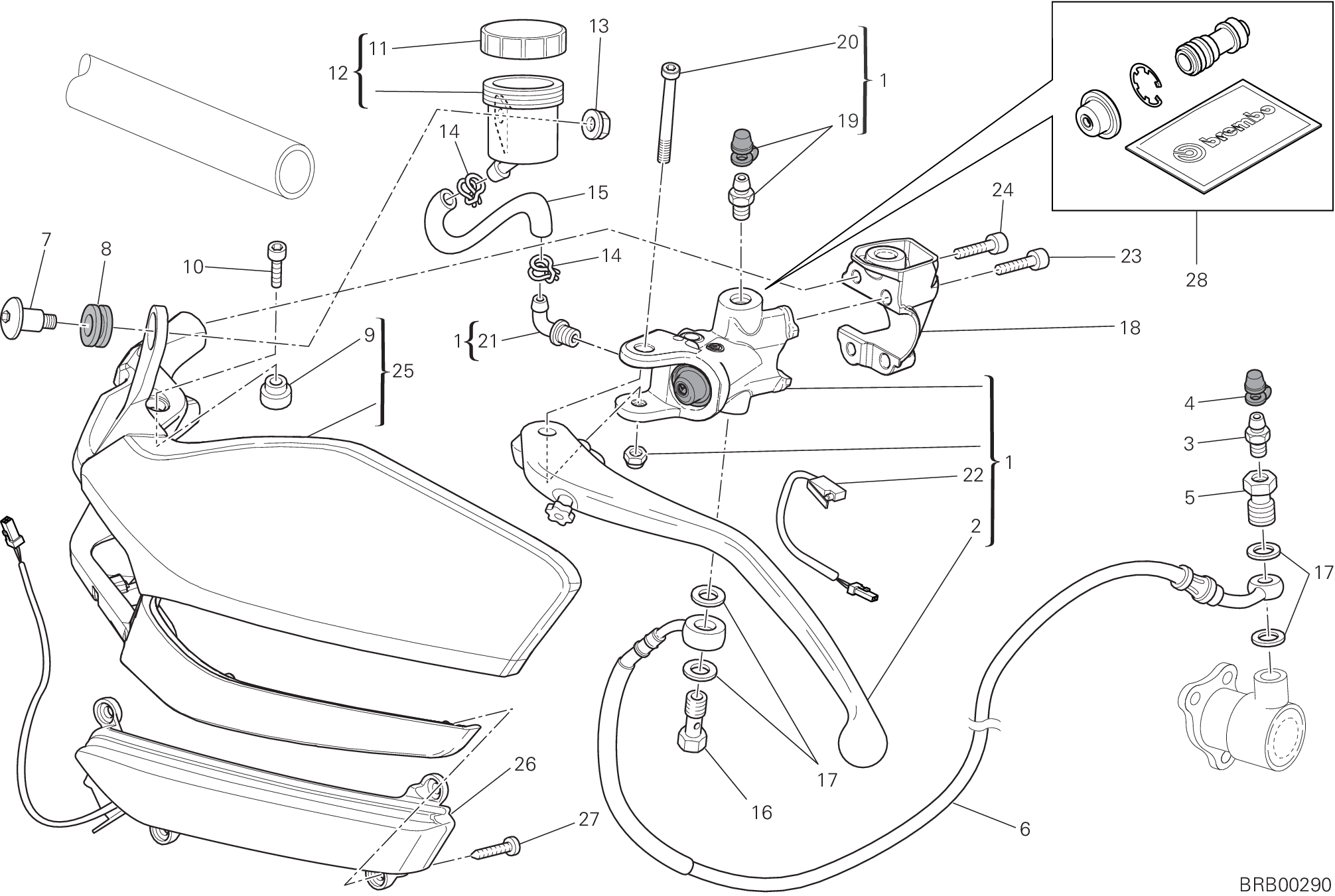 023 MAITRE CYLINDRE EMBRAYAGE POUR MULTISTRADA 1200 ABS 2010