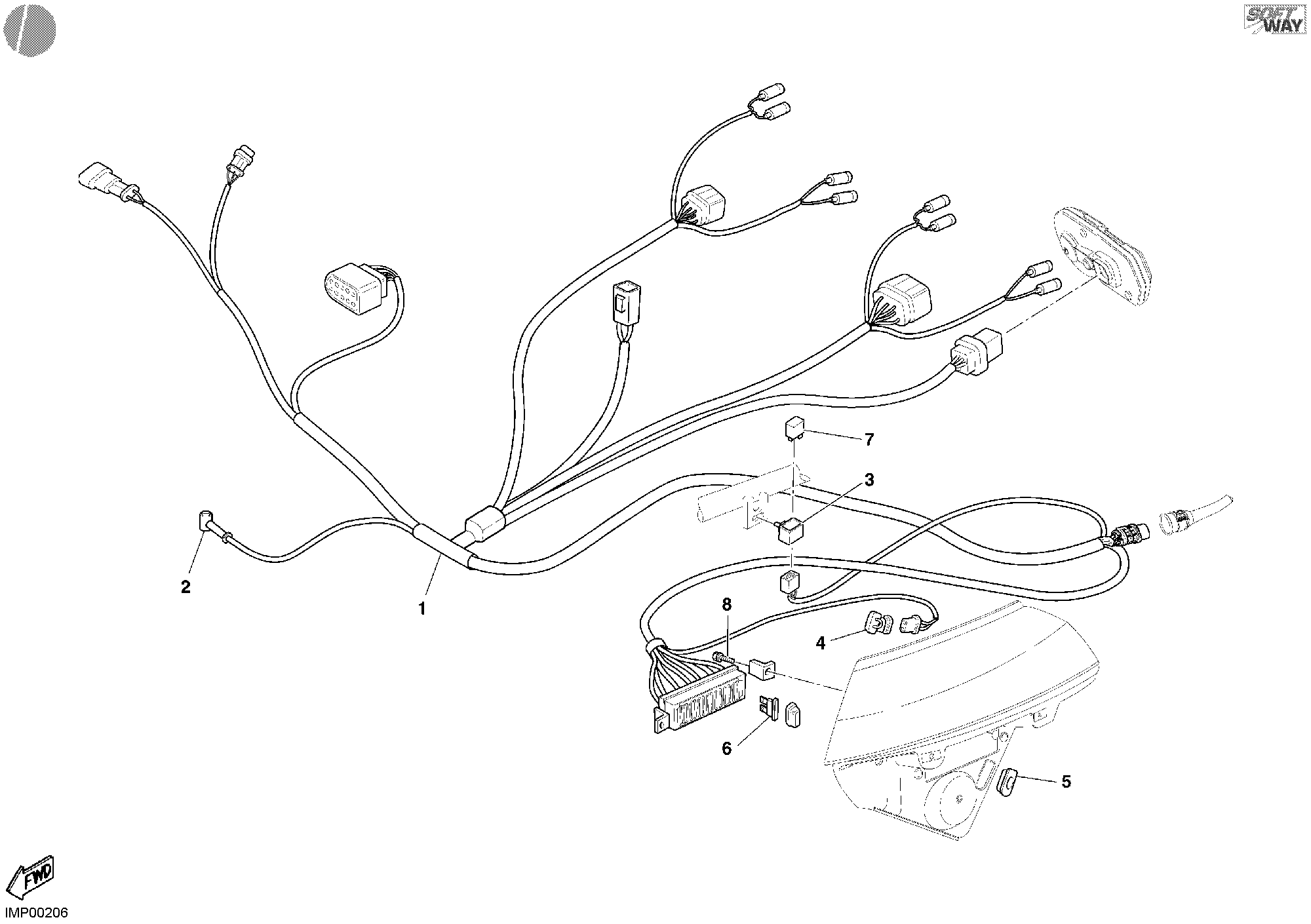 19A CABLE FEU AVANT POUR MULTISTRADA 1000 2003
