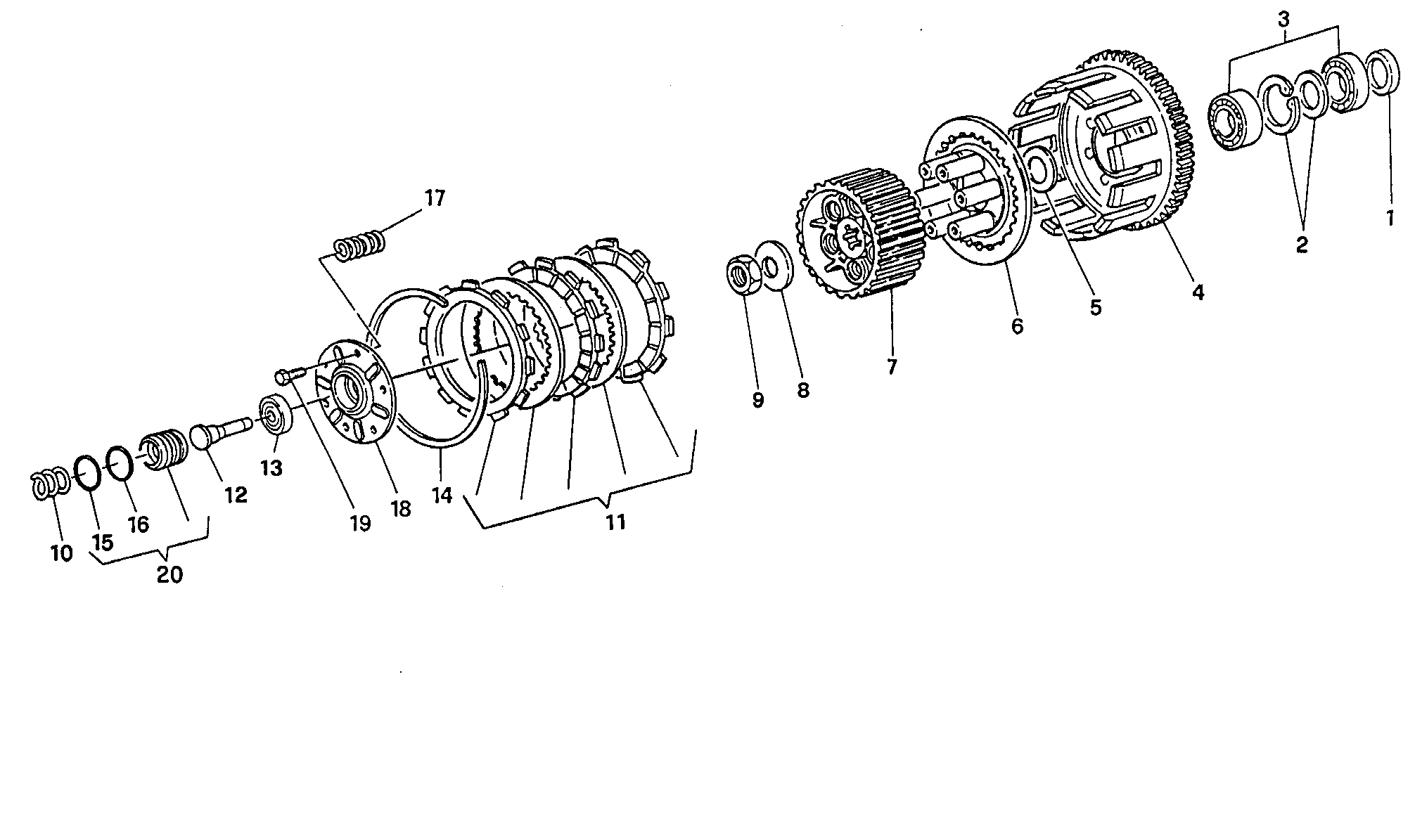 004 EMBRAYAGE POUR MONSTER 750 1996