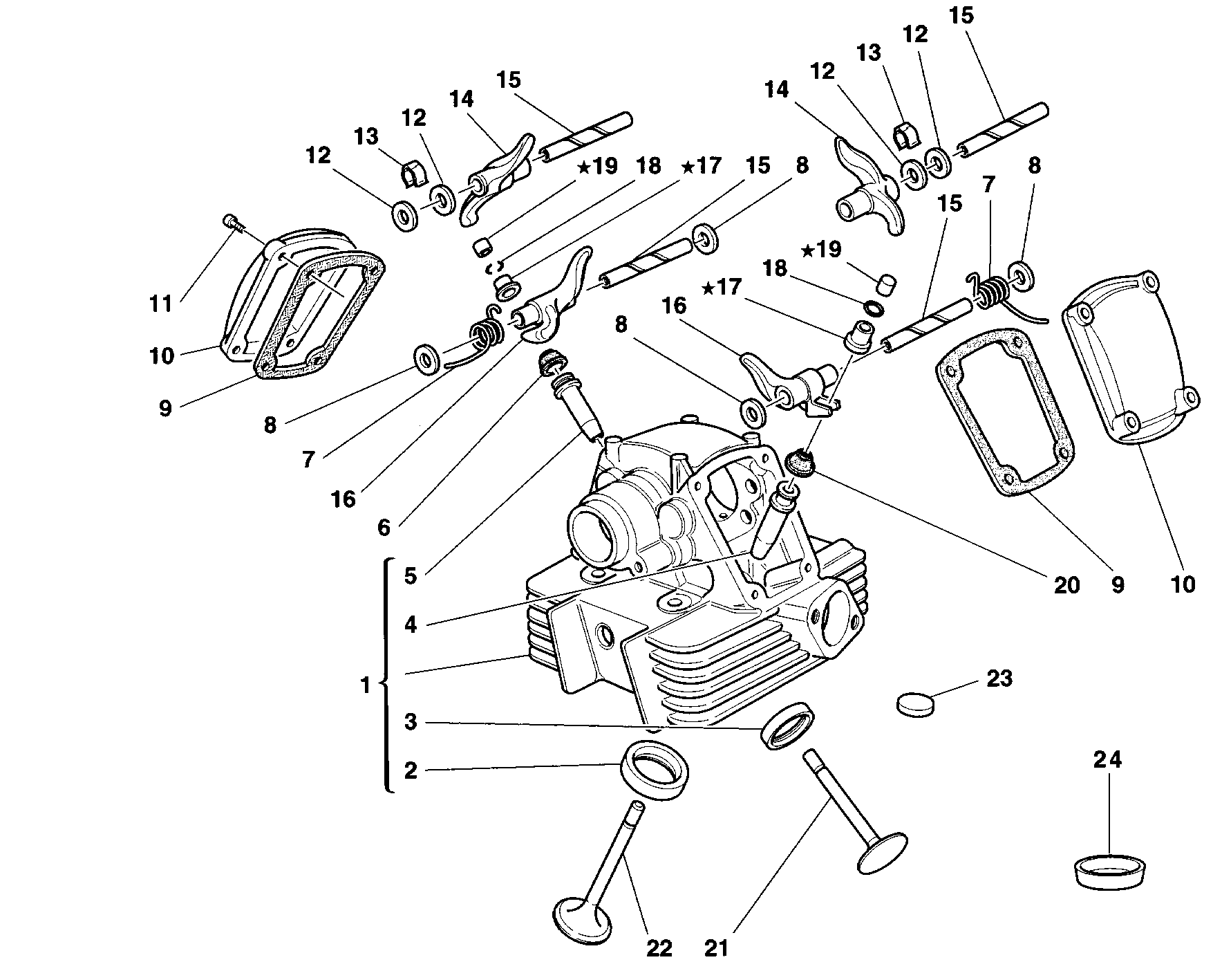 014 CULASSE VERTICALE POUR MONSTER 750 1998