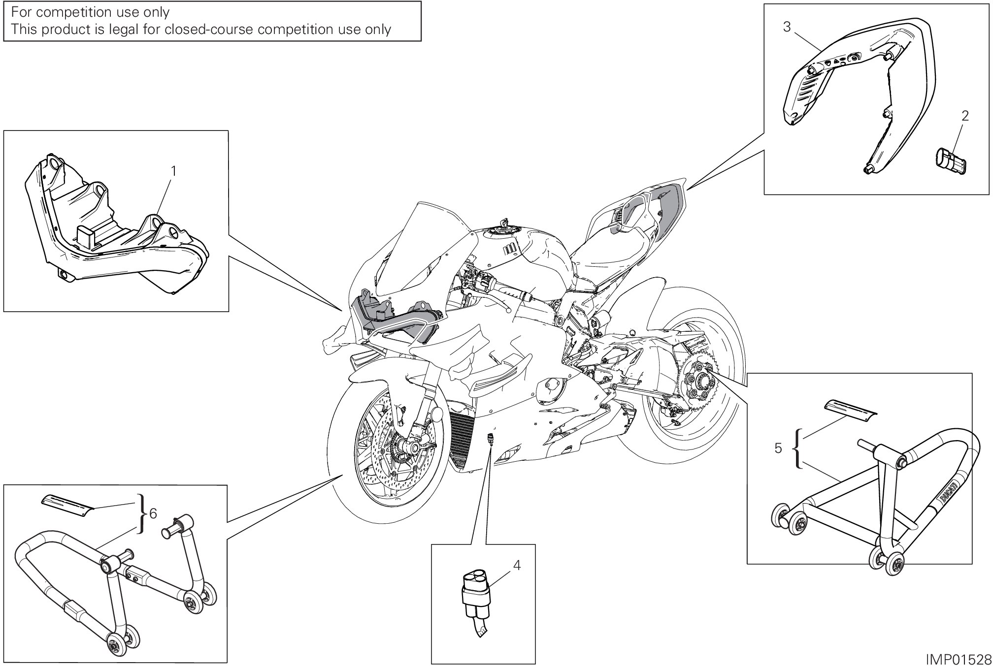 39B ACCESSOIRES POUR SUPERBIKE SUPERLEGGERA V4 2020