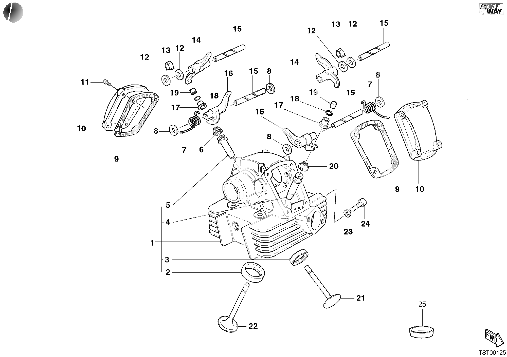 014 CULASSE VERTICALE POUR MONSTER 400 2003