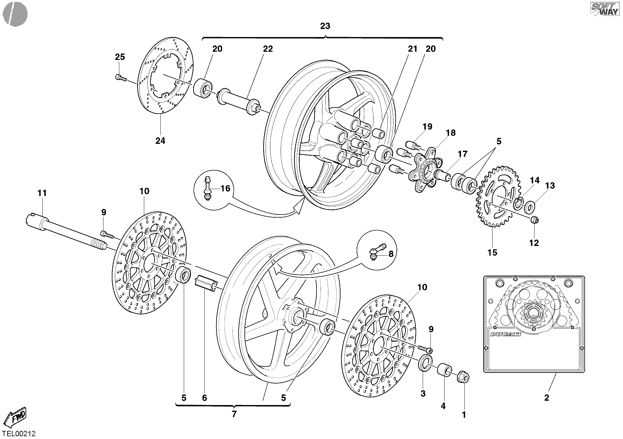034 ROUES POUR SUPERSPORT 1000 SS 2003