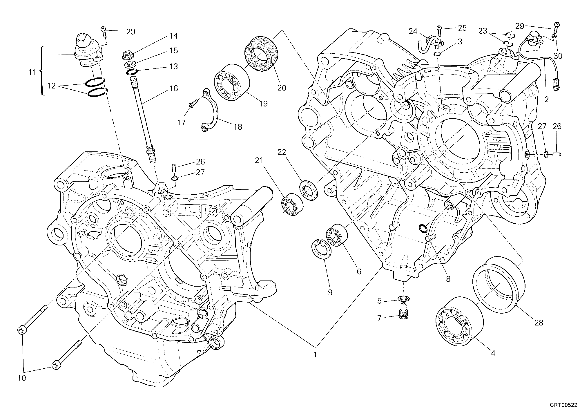 010 CARTER MOTEUR POUR STREETFIGHTER 2011