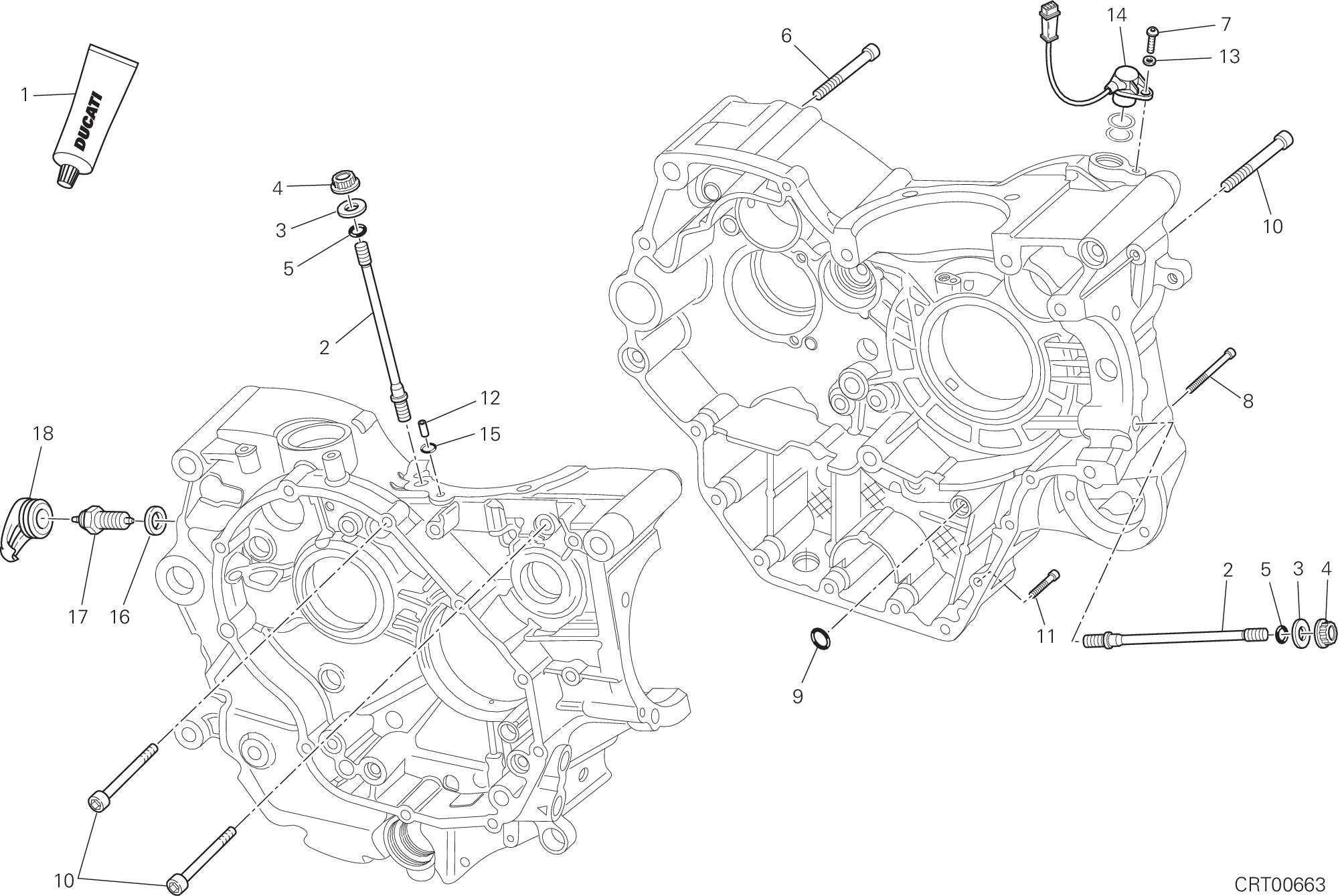 10A PAIRE DE DEMI CARTERS POUR HYPERMOTARD 2014