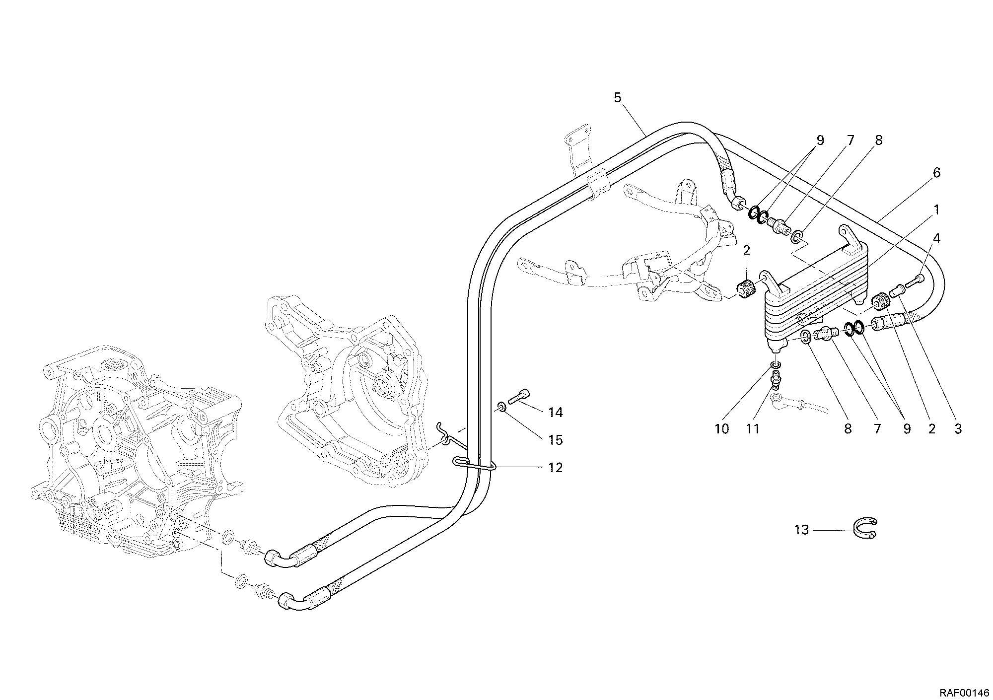 035 RADIATEUR A HUILE POUR MULTISTRADA 1000 S 2005
