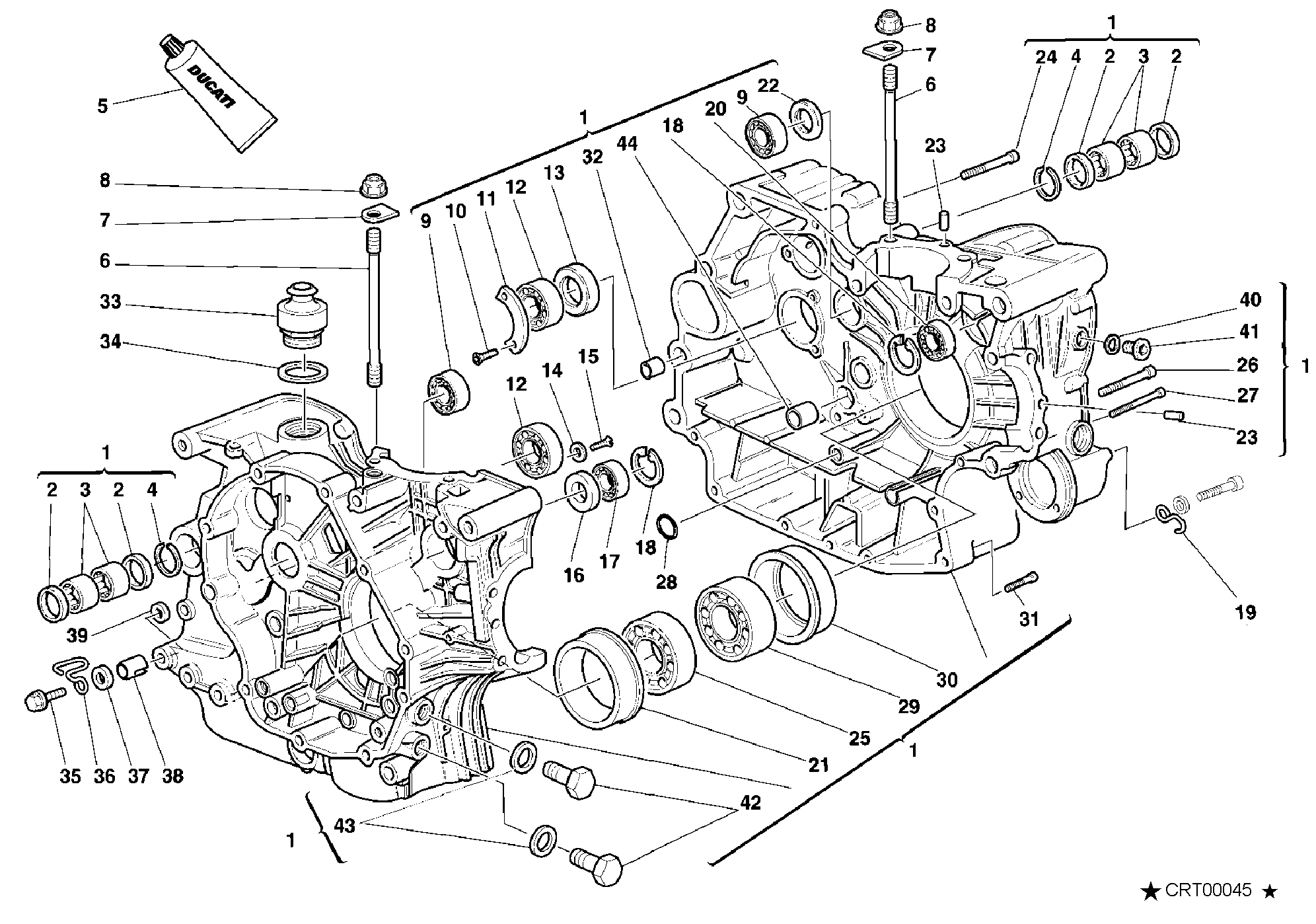 010 CARTER MOTEUR POUR MONSTER 400 2001