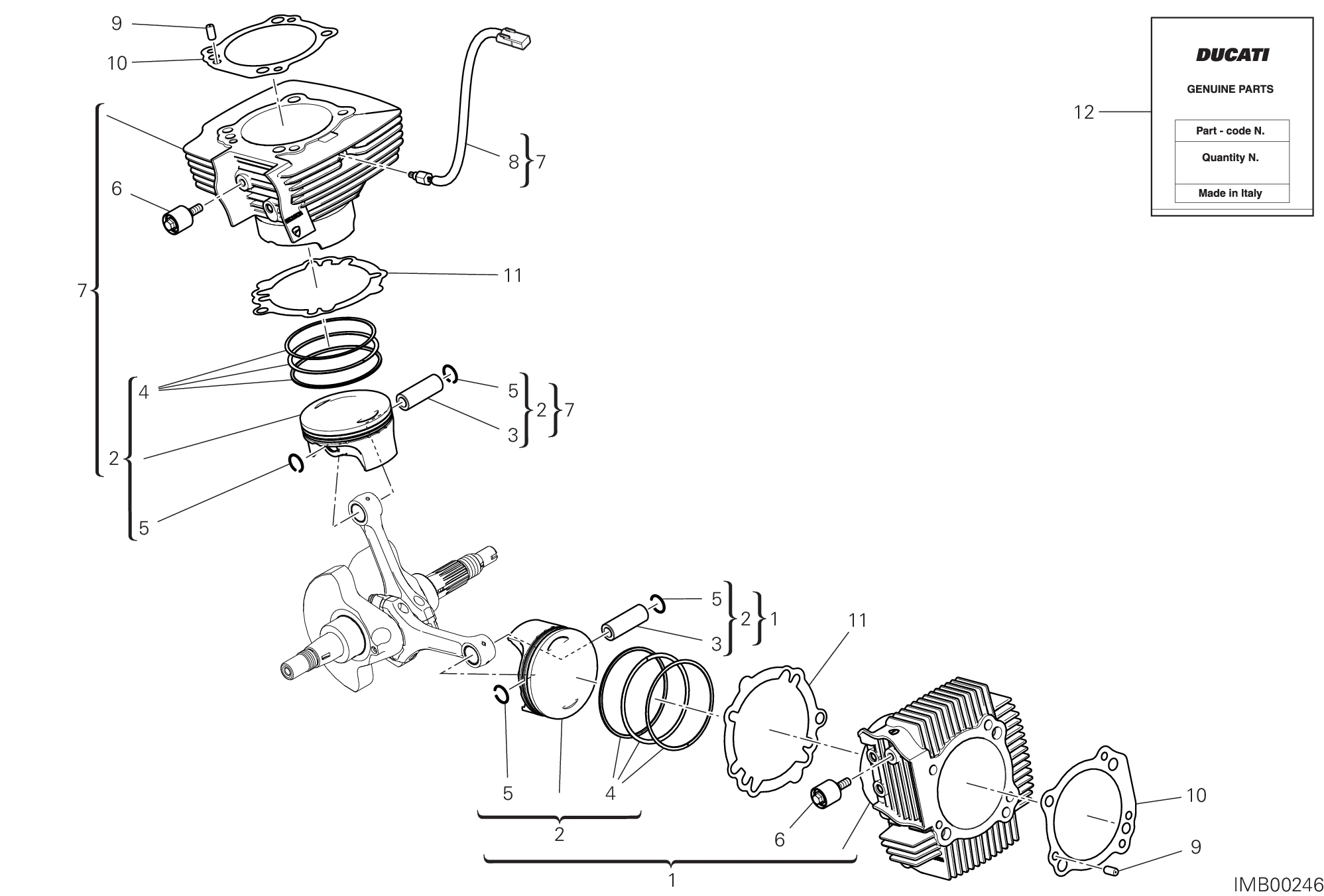 06A CYLINDRES PISTONS POUR SCRAMBLER 1100 2018