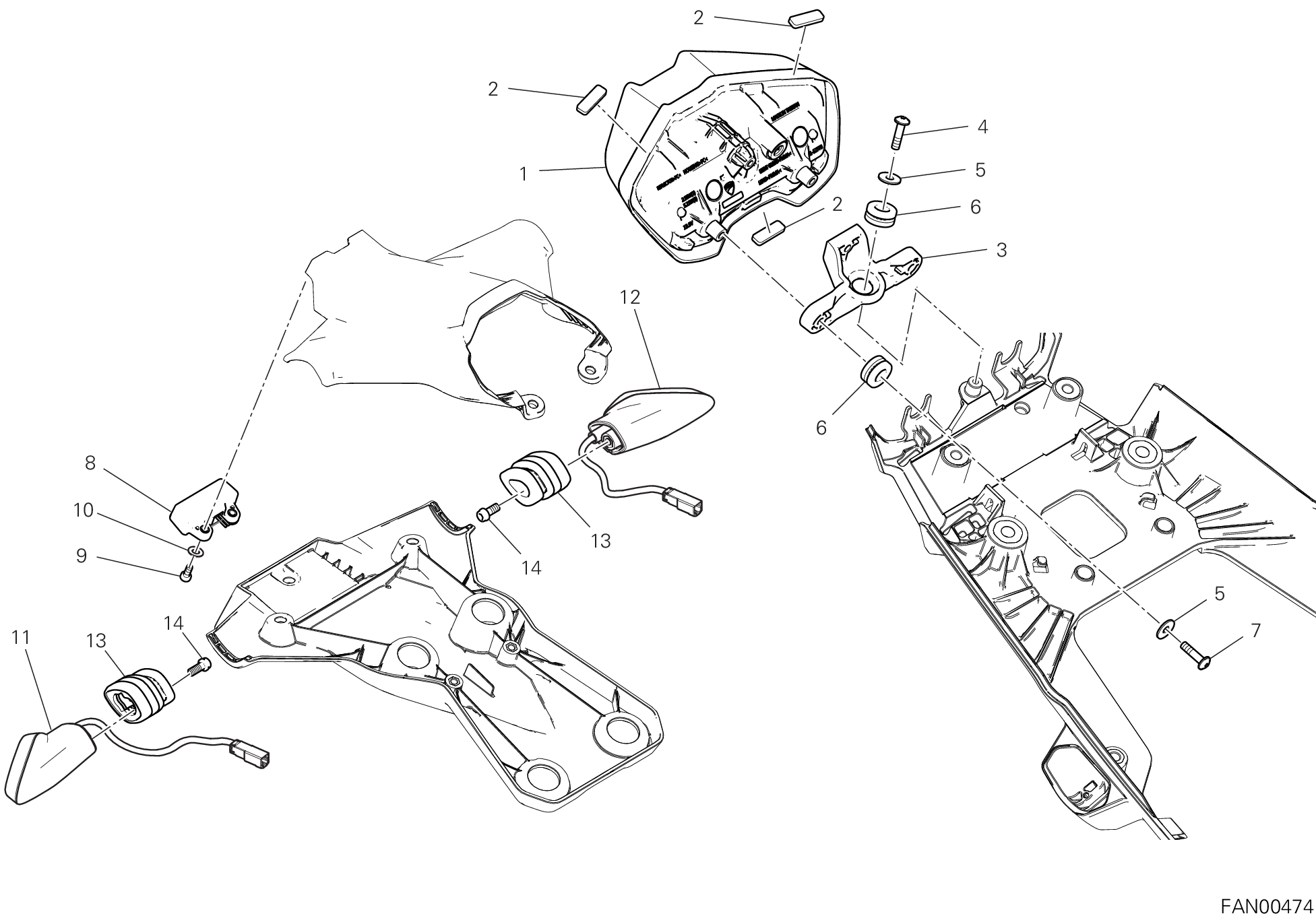 20A FEU ARRIERE POUR MULTISTRADA V2 2025