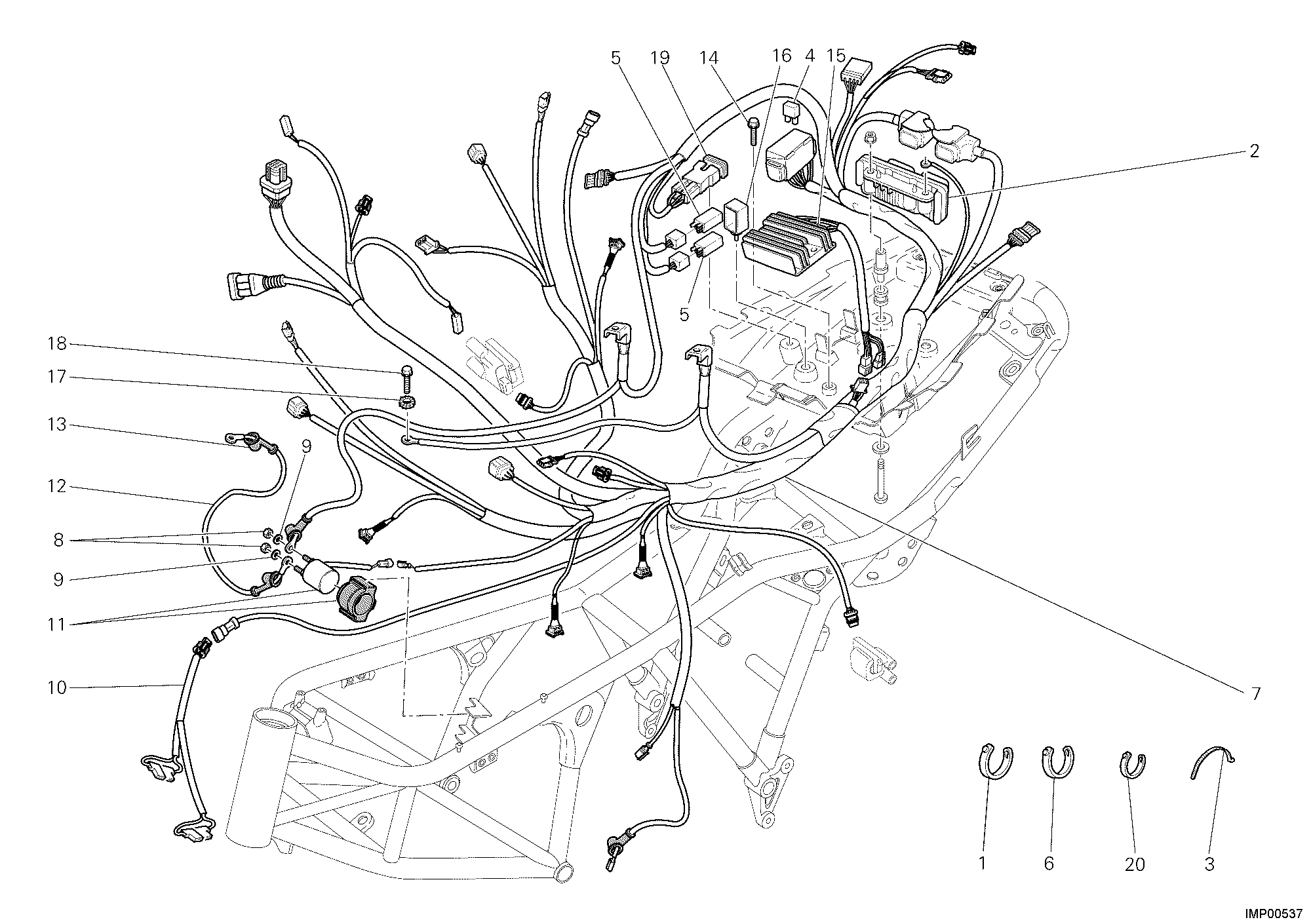 037 FAISCEAU DE FILS POUR SPORTCLASSIC GT1000 2010