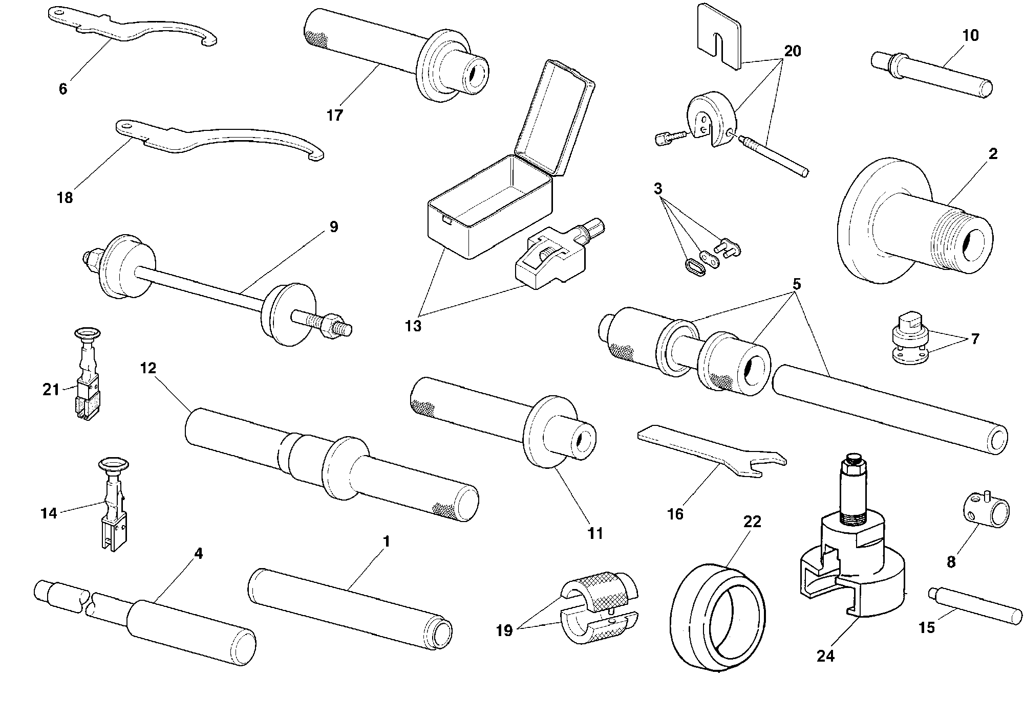 011 OUTILS DASSISTANCE CADRE POUR SUPERBIKE 748 1999