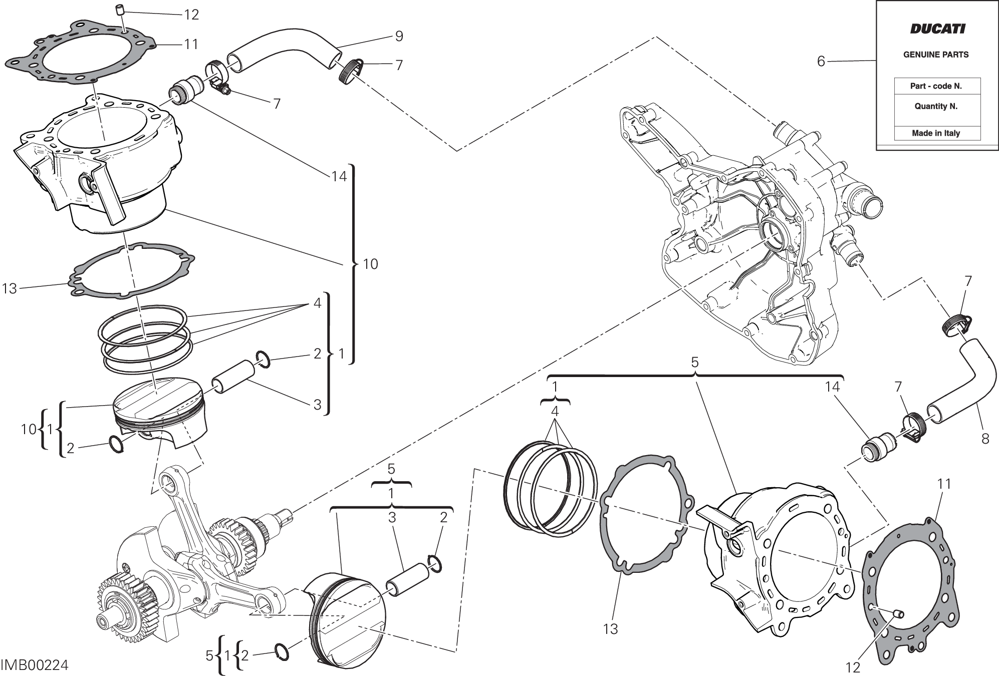 007 CYLINDRES PISTONS POUR MONSTER 1200 R 2016