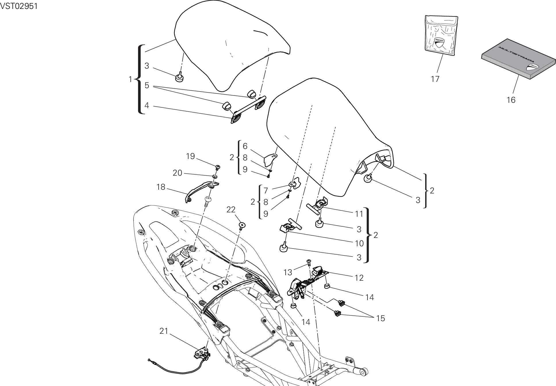 033 SELLE POUR MULTISTRADA V2 S 2025