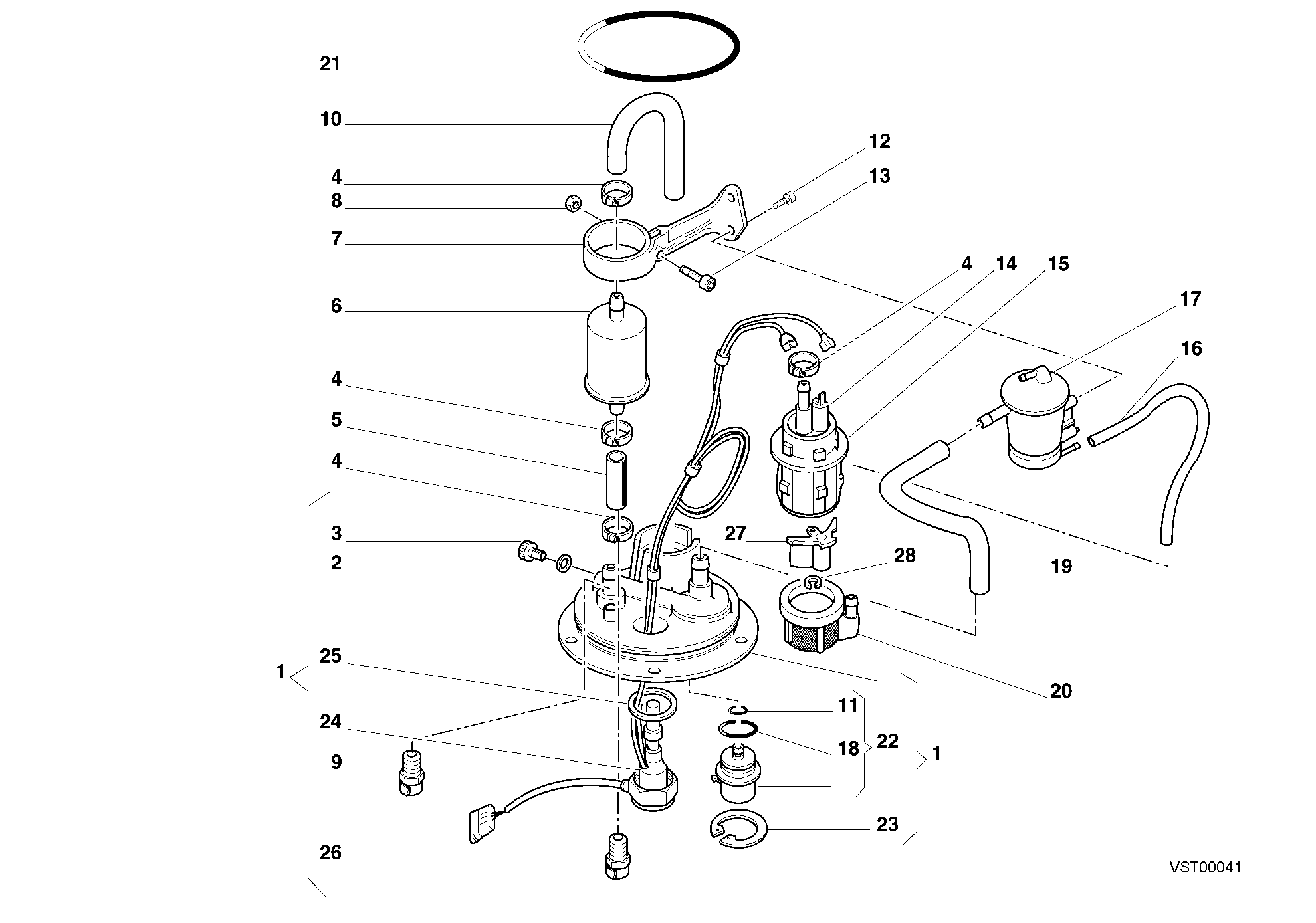 34A POMPE A CARBURANT POUR SUPERBIKE 748 S 2000