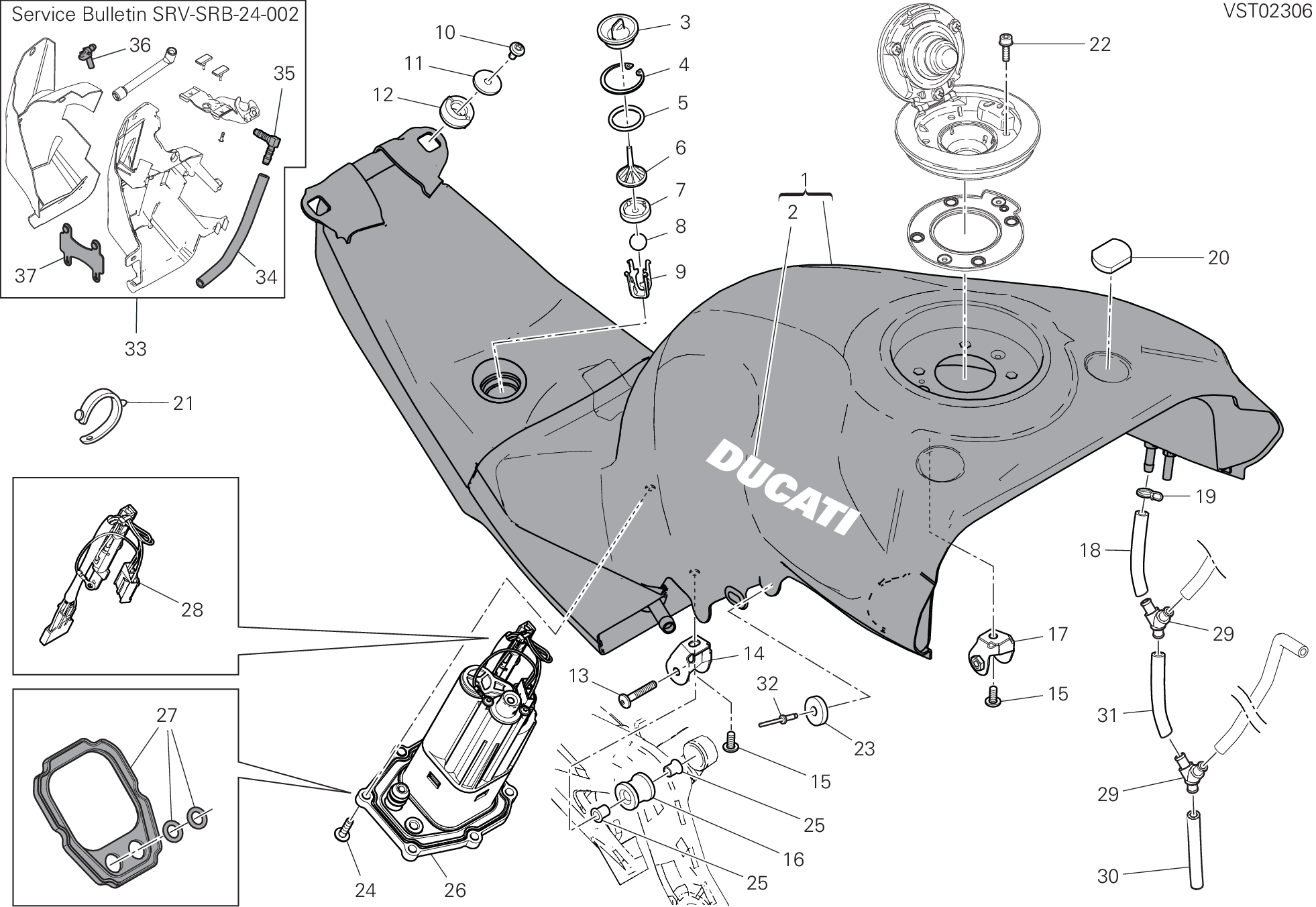 30A RSERVOIR POUR SUPERBIKE SUPERLEGGERA V4 2020