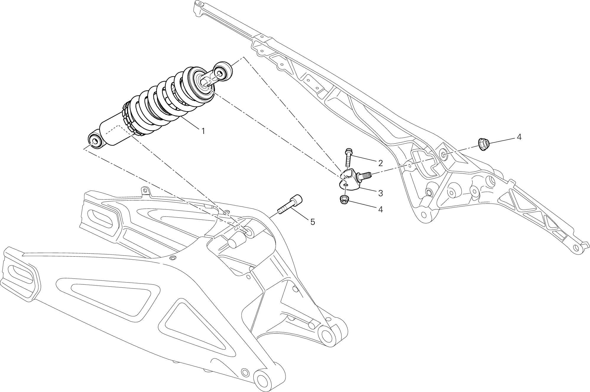 033 AMORTISSEUR ARRIERE POUR MONSTER 659 ABS AUSTRALIA 2013