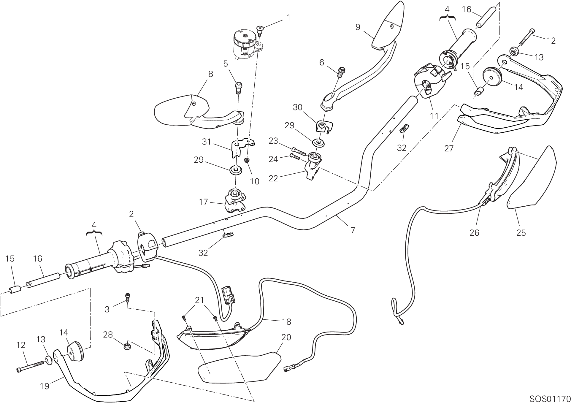 021 GUIDON POUR MULTISTRADA V2 S 2022