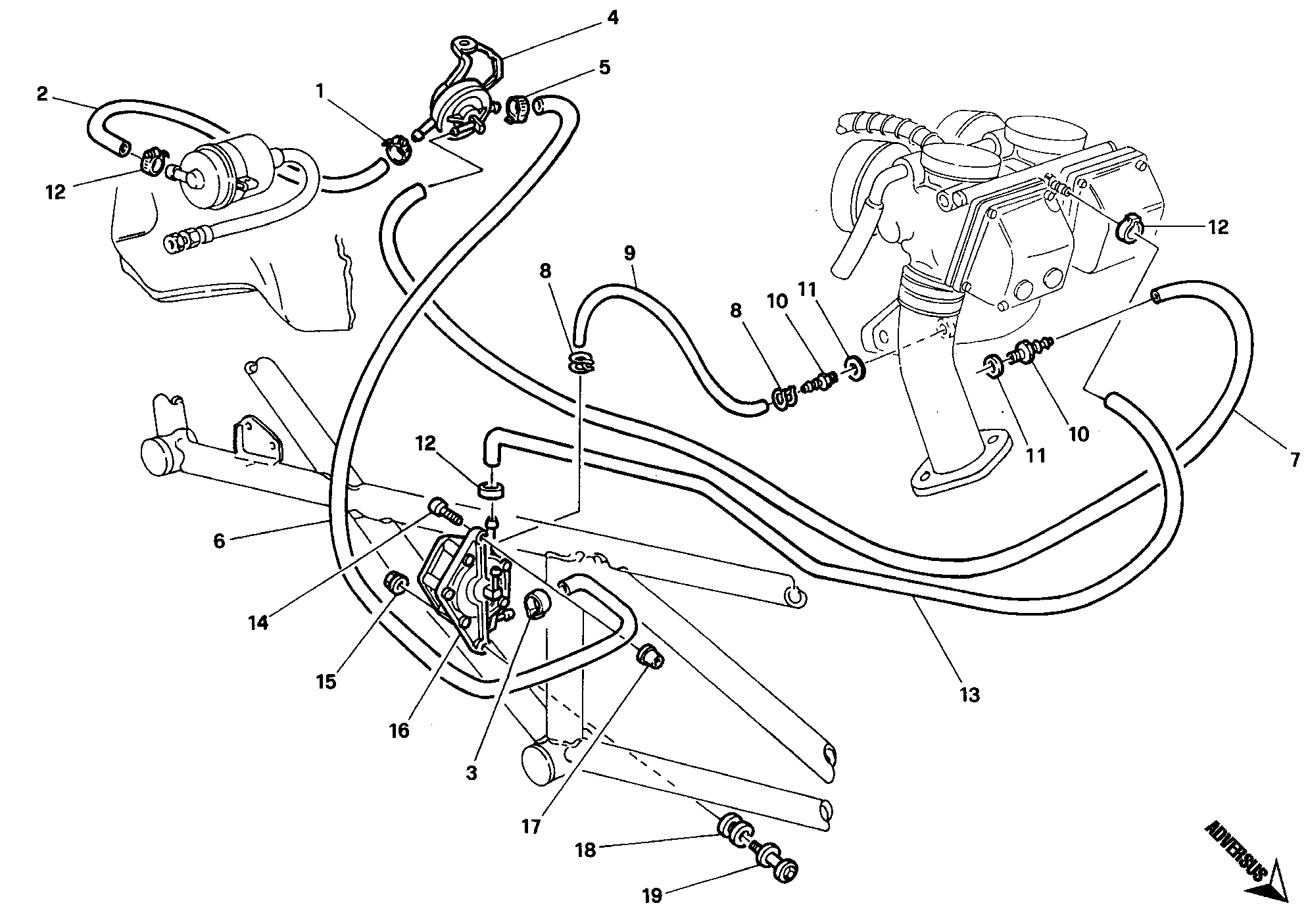 115 POMPE A CARBURANT POUR MONSTER 750 1996