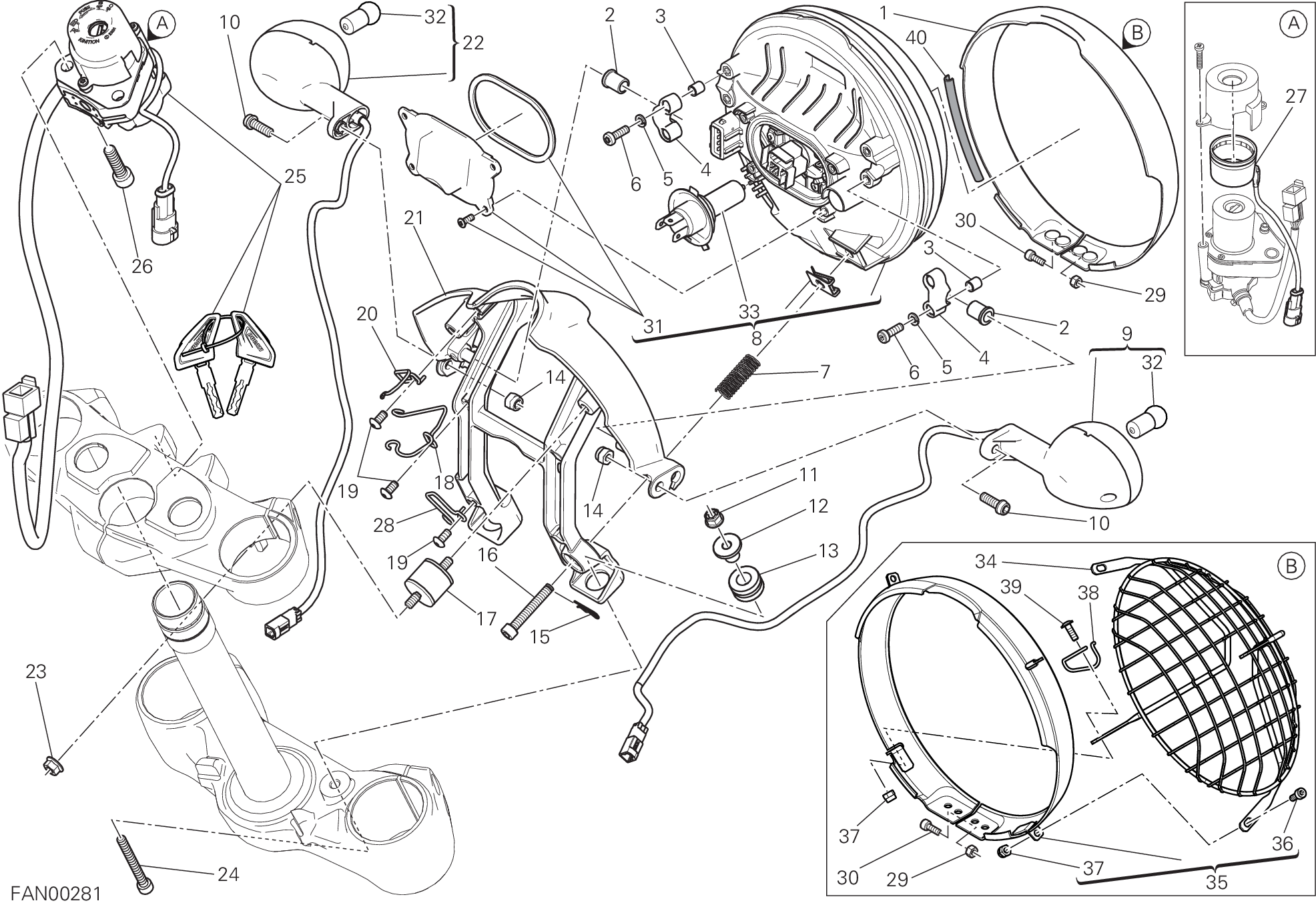 020 FEU AVANT POUR SCRAMBLER URBAN ENDURO 2015