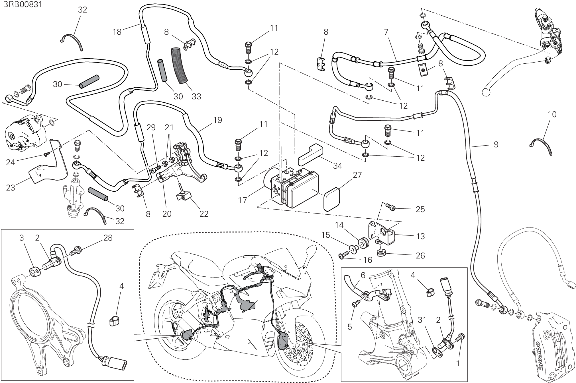 24A SYSTEME ANTIBLOCAGE DES FREINS ABS POUR SUPERSPORT 950 S 2021