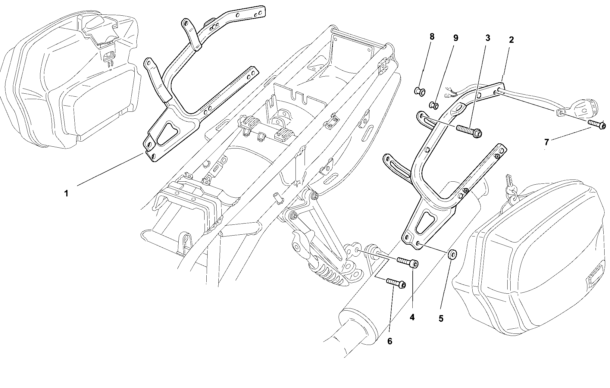 045 SERRAGE SACOCHES POUR SPORT TOURING ST2 1997
