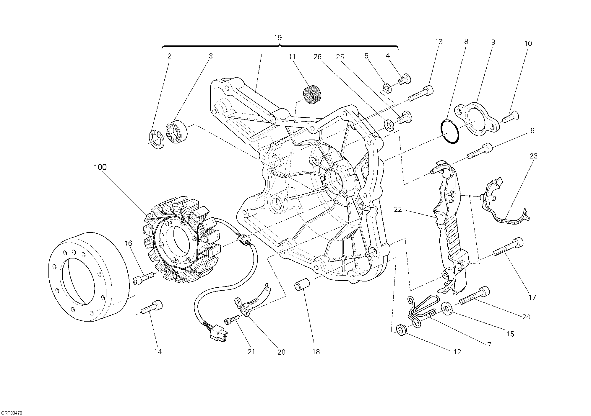 011 GENERATEUR POUR MONSTER 1100 S 2010