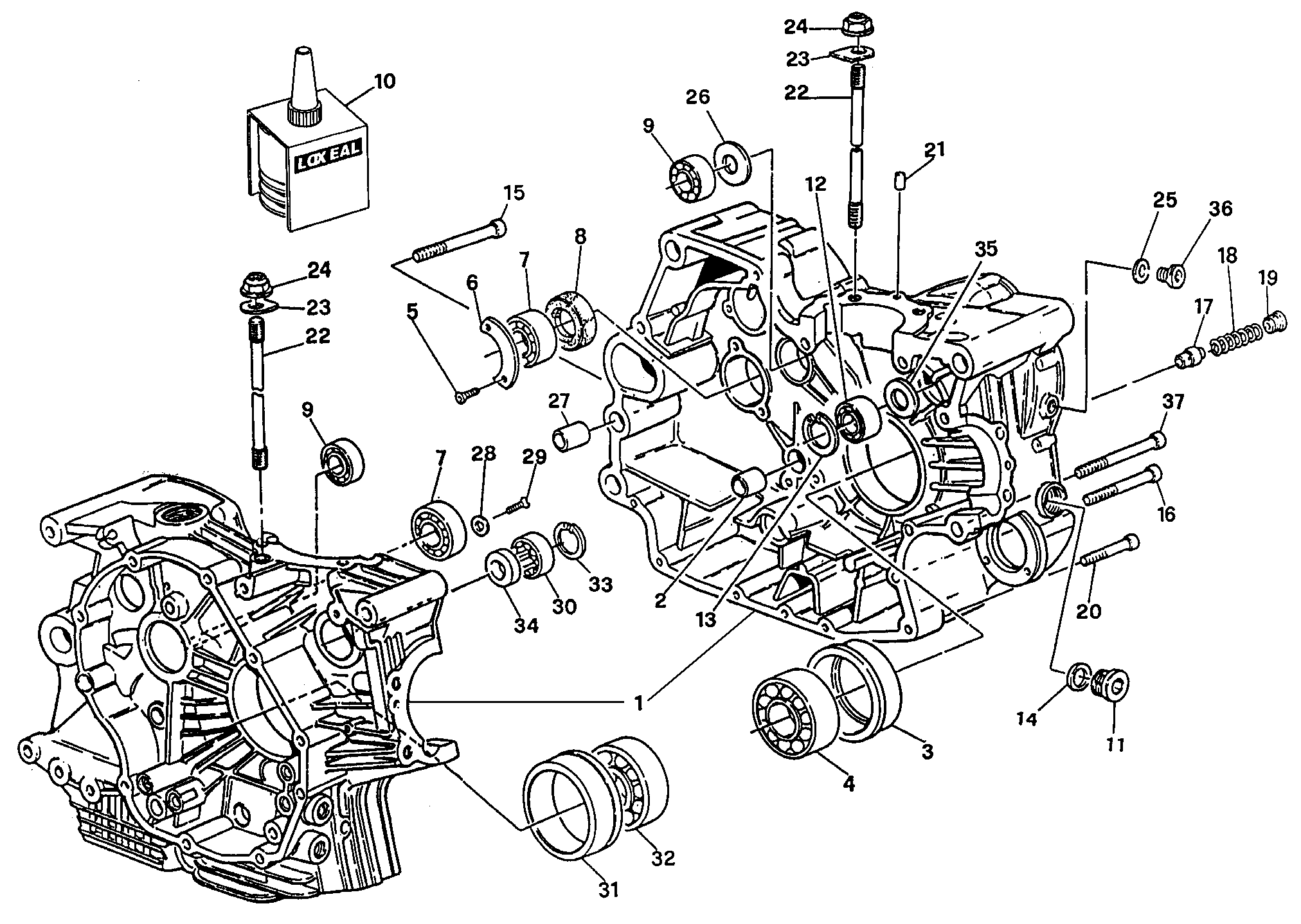 010 CARTER MOTEUR POUR SUPERBIKE 916 1994
