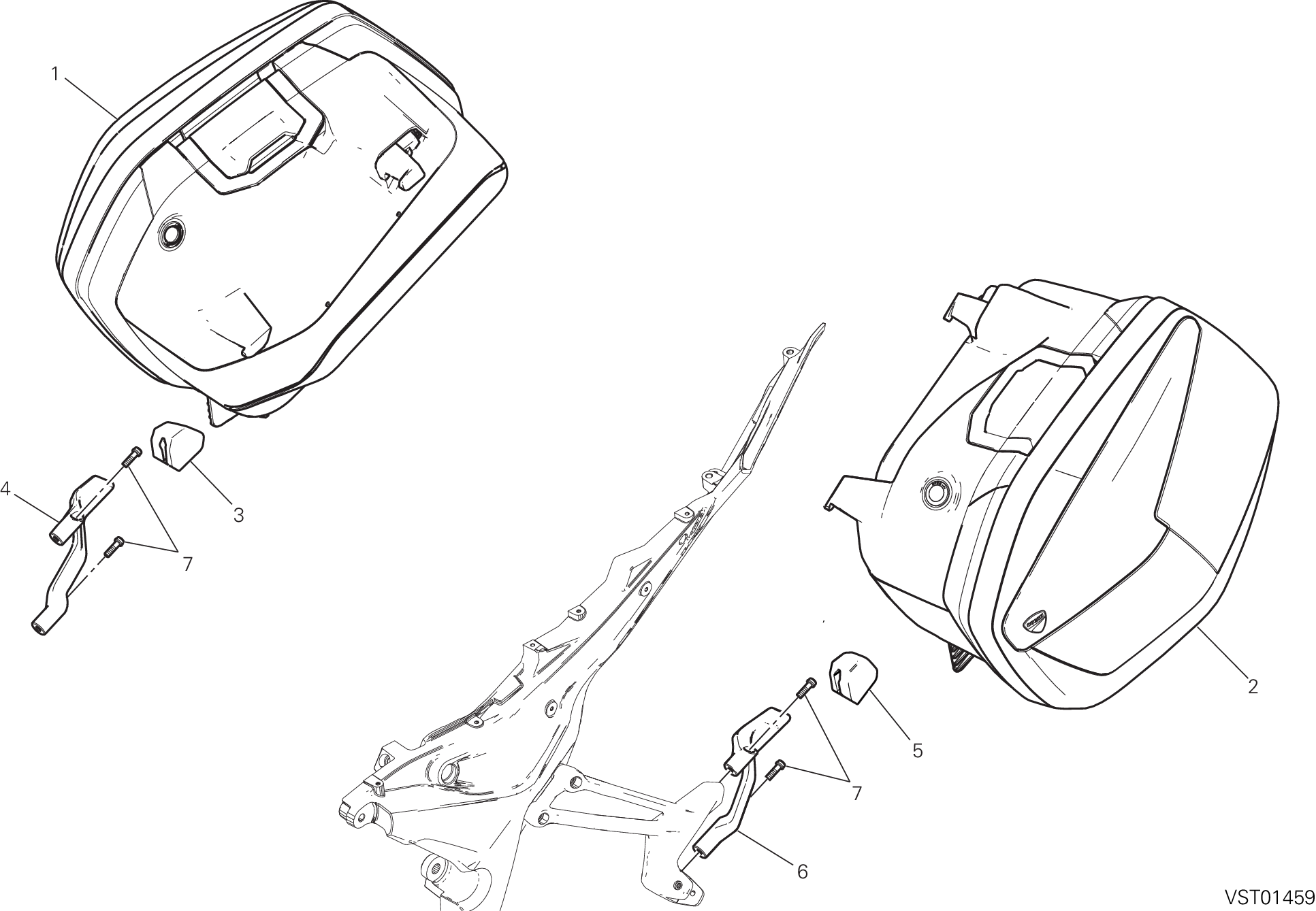 035 SACOCHES LATERALES POUR MULTISTRADA V2 S TRAVEL 2023