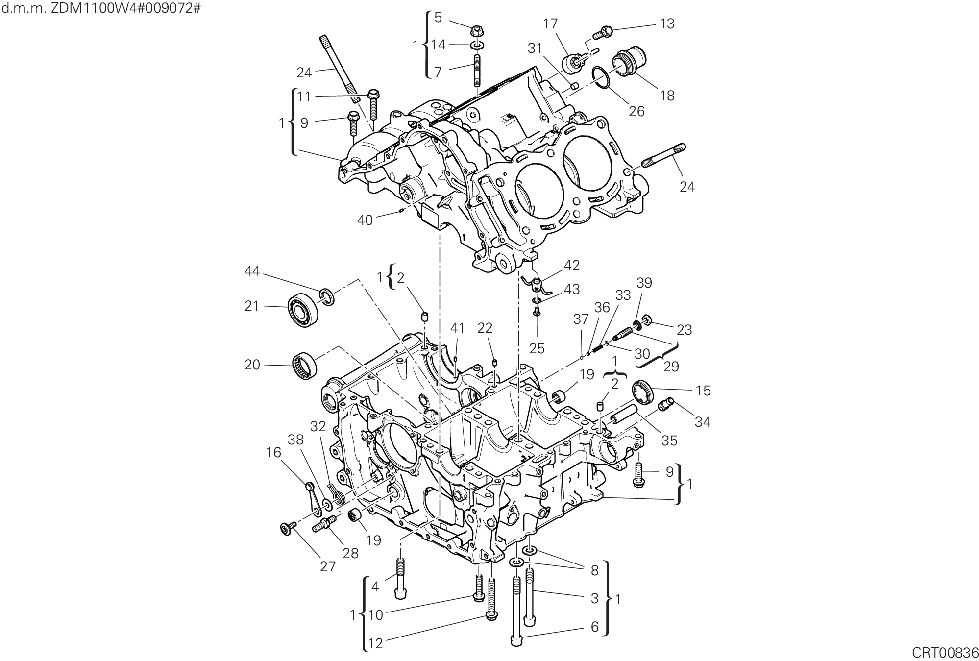 09B PAIRE DE DEMI CARTERS POUR SUPERBIKE PANIGALE V4 S 2019