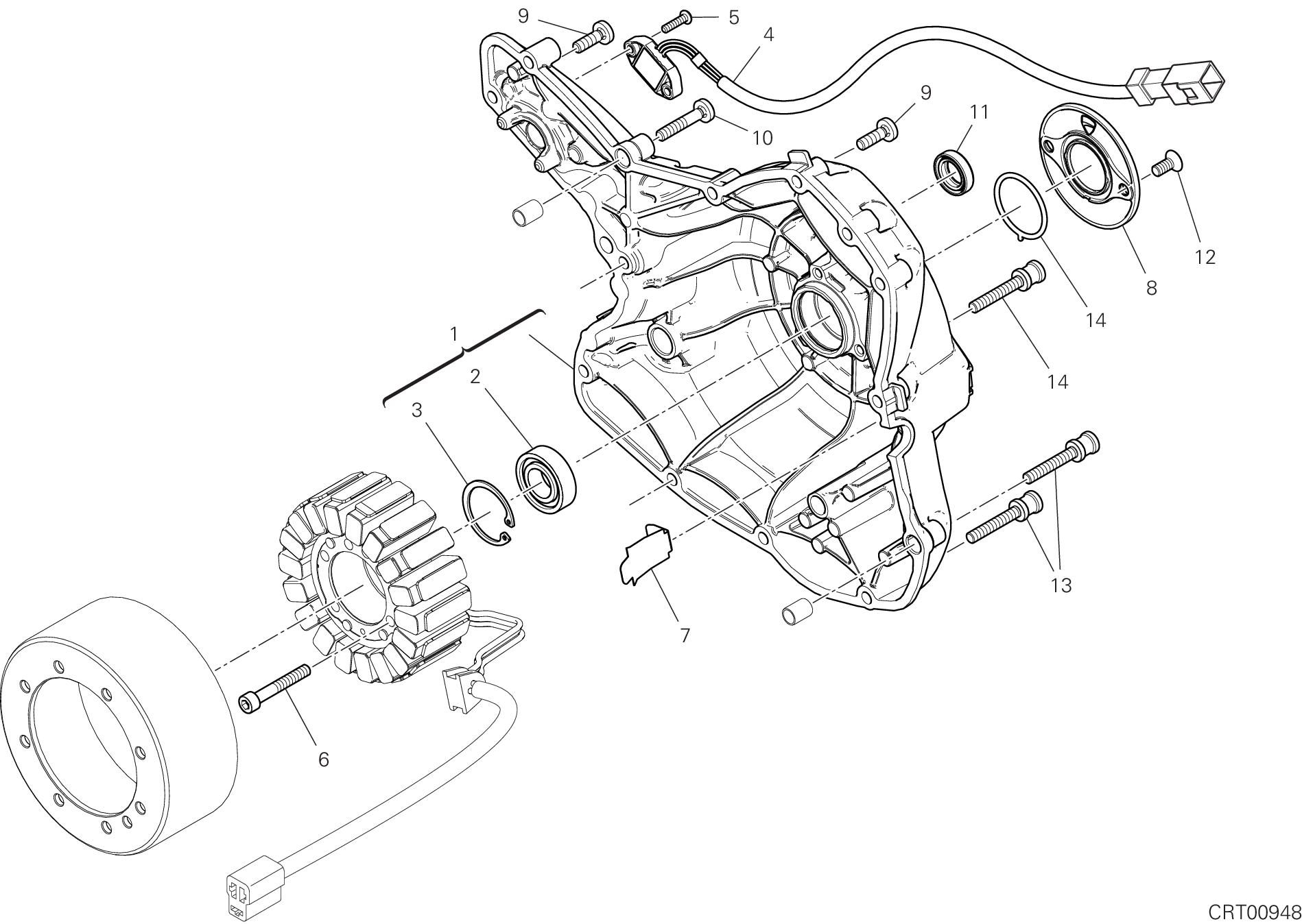 04B COUVERCLE GENERATEUR POUR SCRAMBLER FULL THROTTLE 2G 2023
