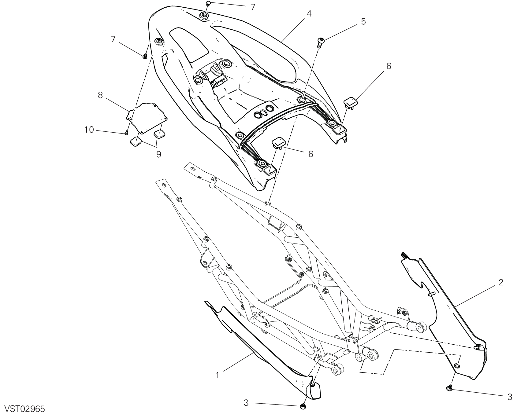 34E CACHES LATERAUX POUR MULTISTRADA V2 2025