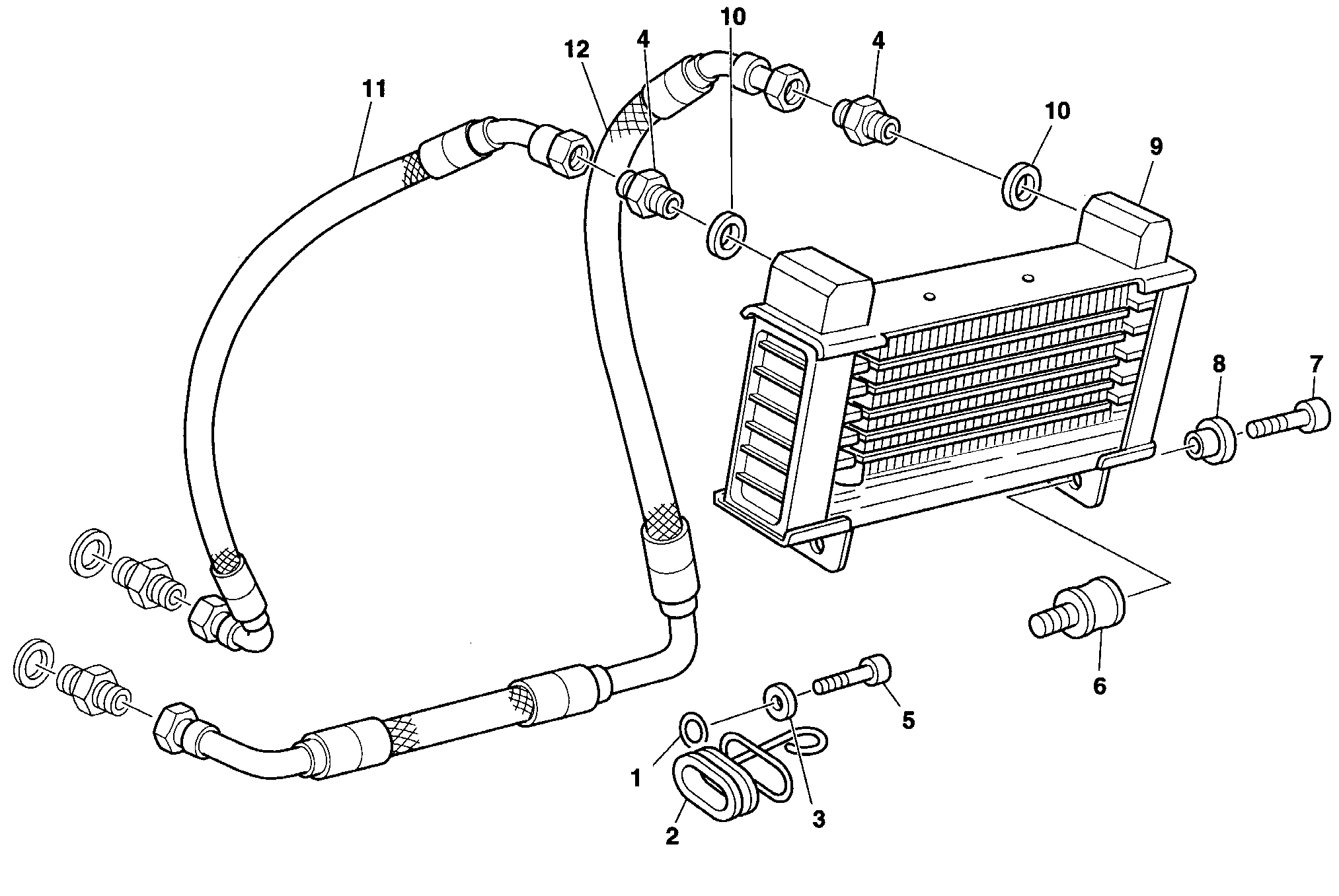 028 RADIATEUR A HUILE POUR SUPERSPORT 900 SS 1998