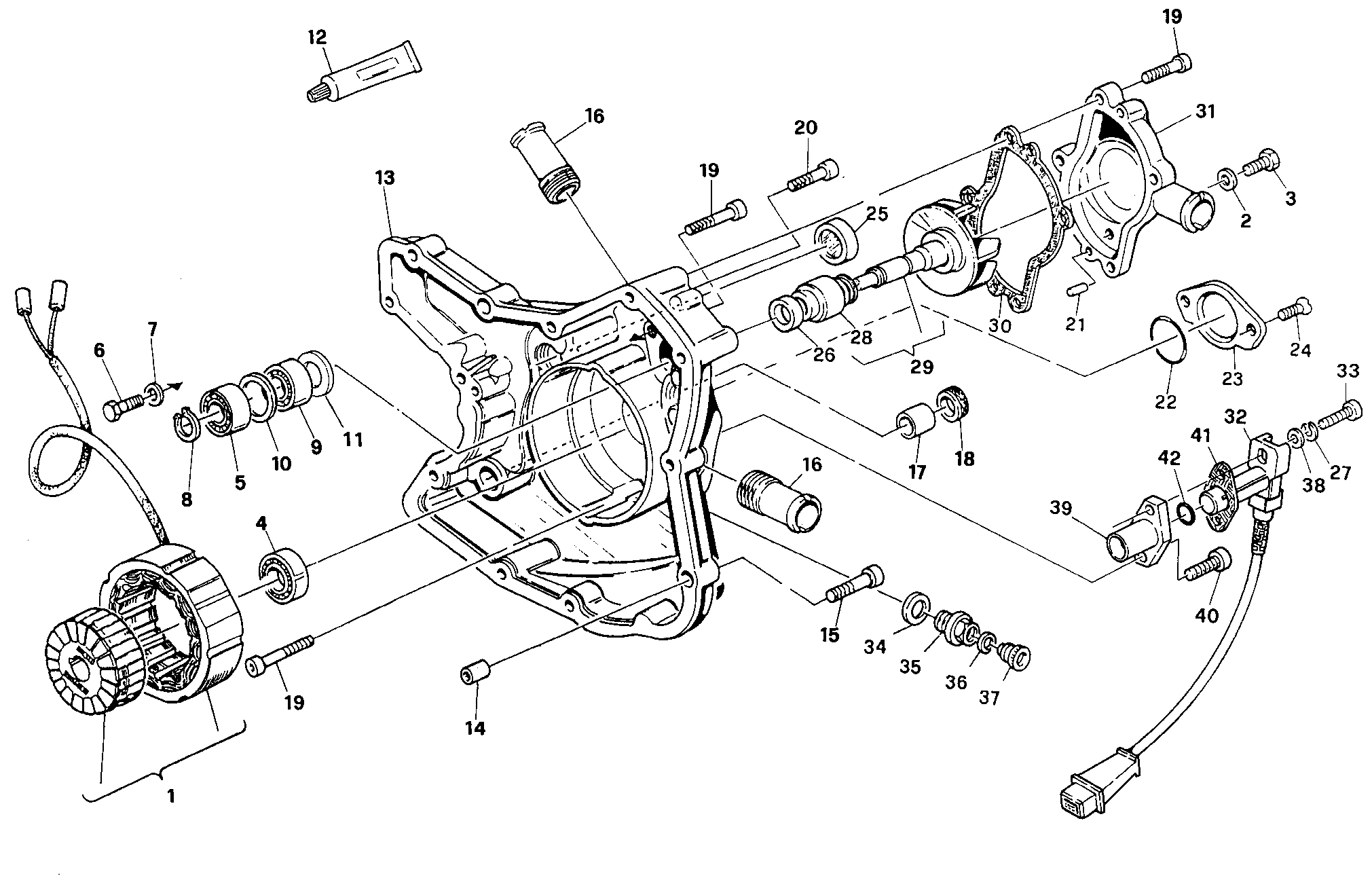 011 COUVERCLE GENERATEUR POUR SUPERBIKE 916 R 1997