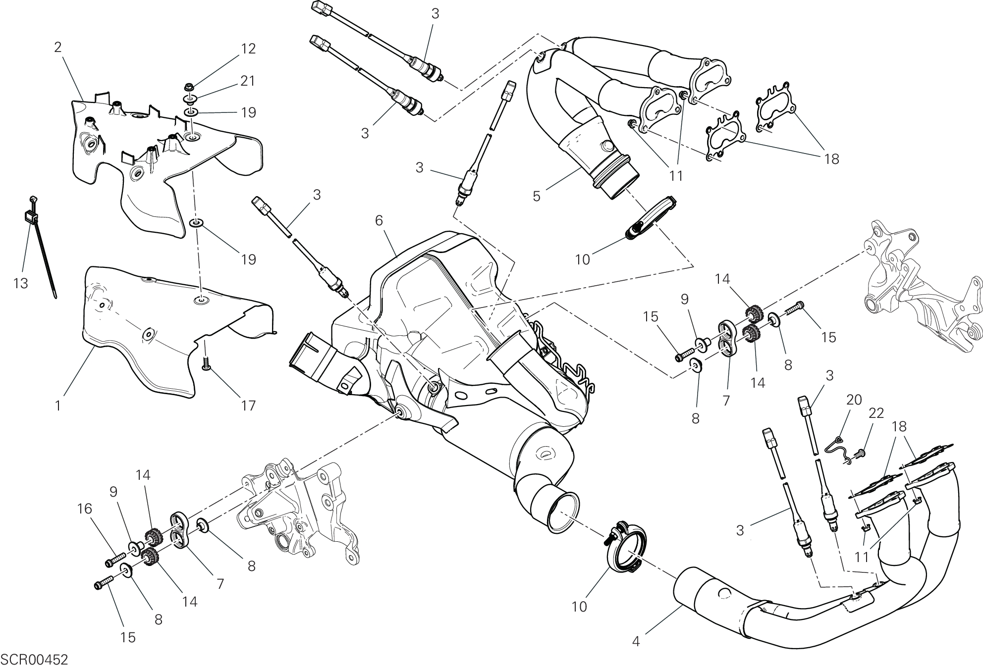 31A COLLECTEUR DECHAPPEMENT POUR MULTISTRADA V4 RALLY RADAR 2025
