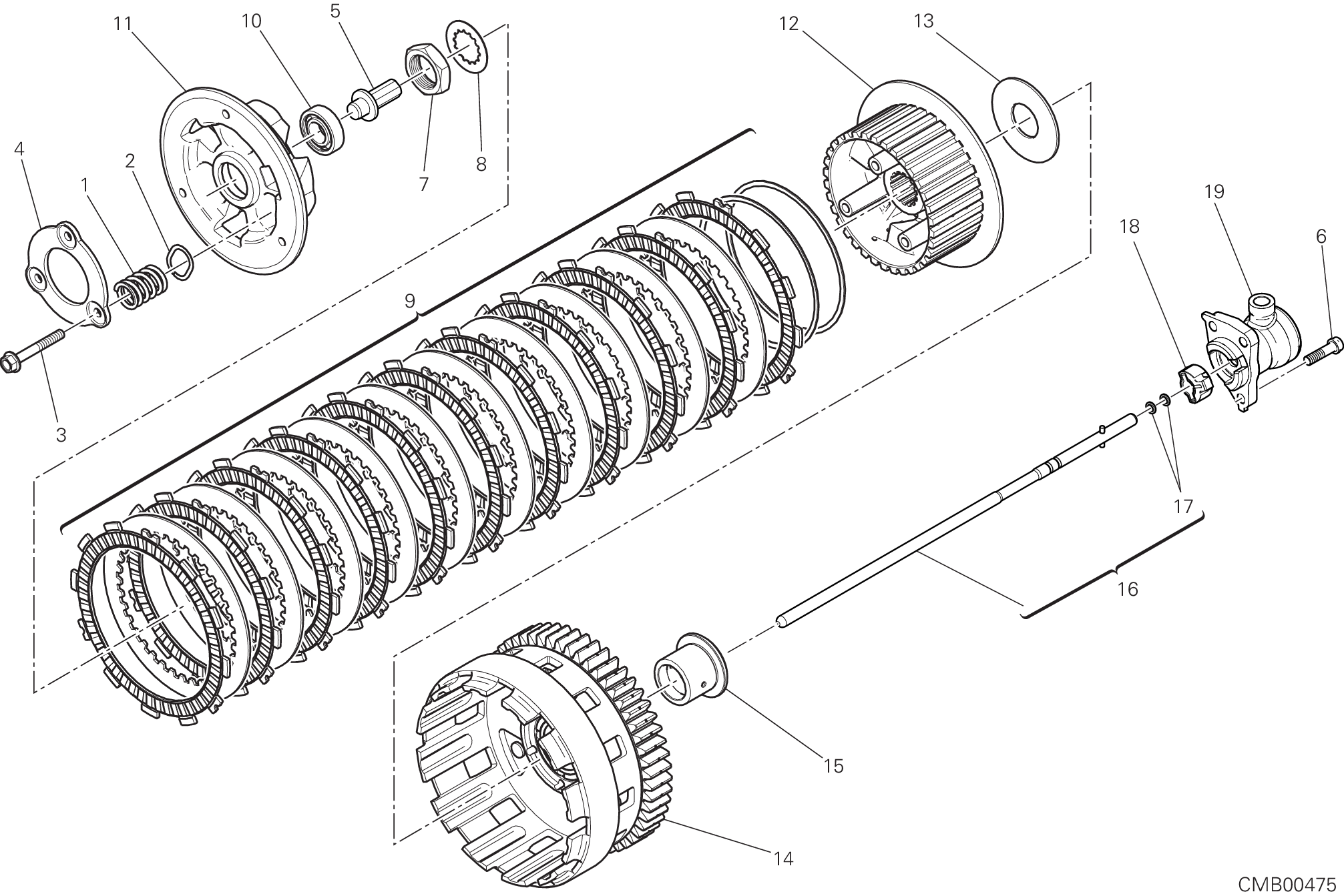 004 EMBRAYAGE POUR MONSTER 1200 S 2019