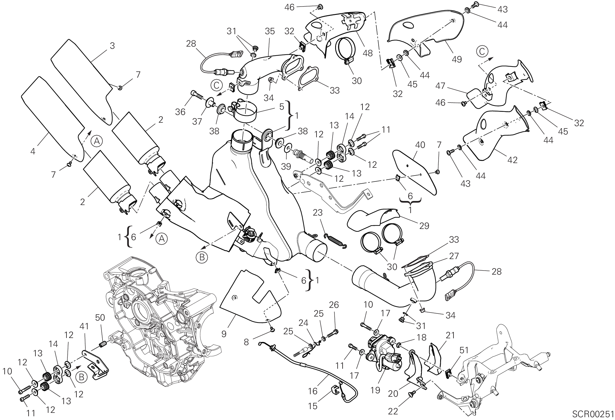 019 ECHAPPEMENT POUR SUPERSPORT 2017