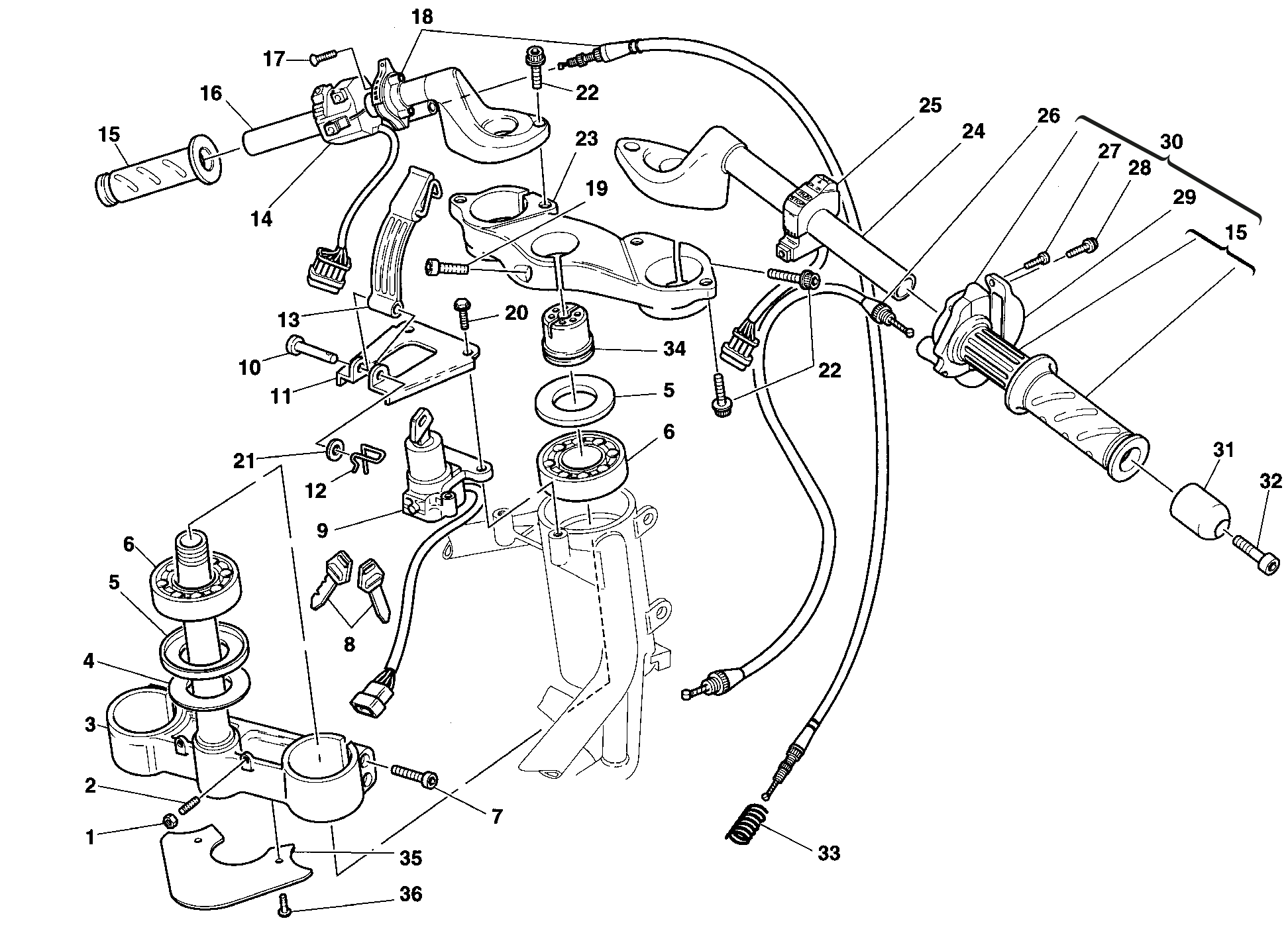 025 GUIDON POUR SPORT TOURING ST4 2002