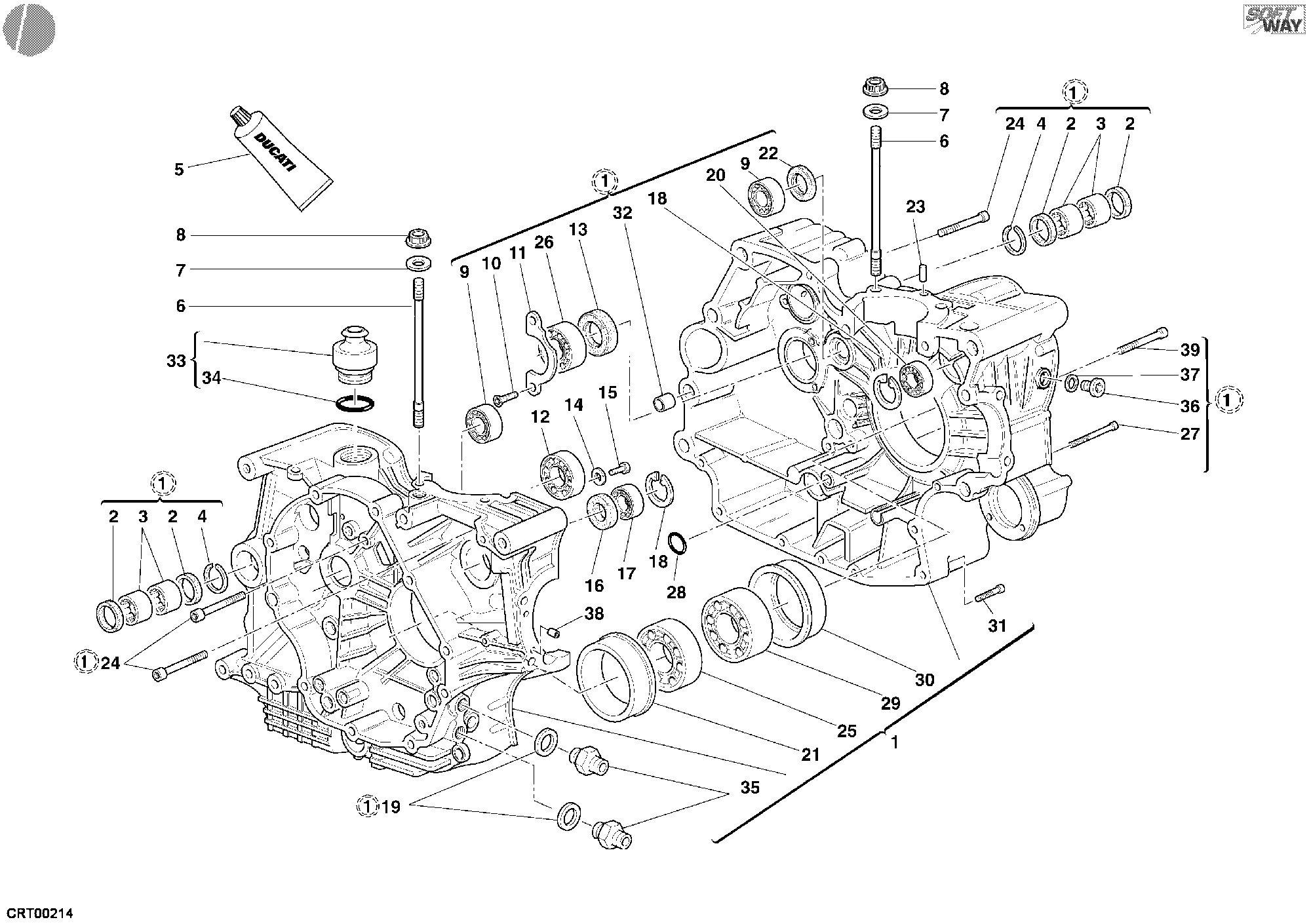 010 CARTER MOTEUR POUR SPORT TOURING ST3 2005