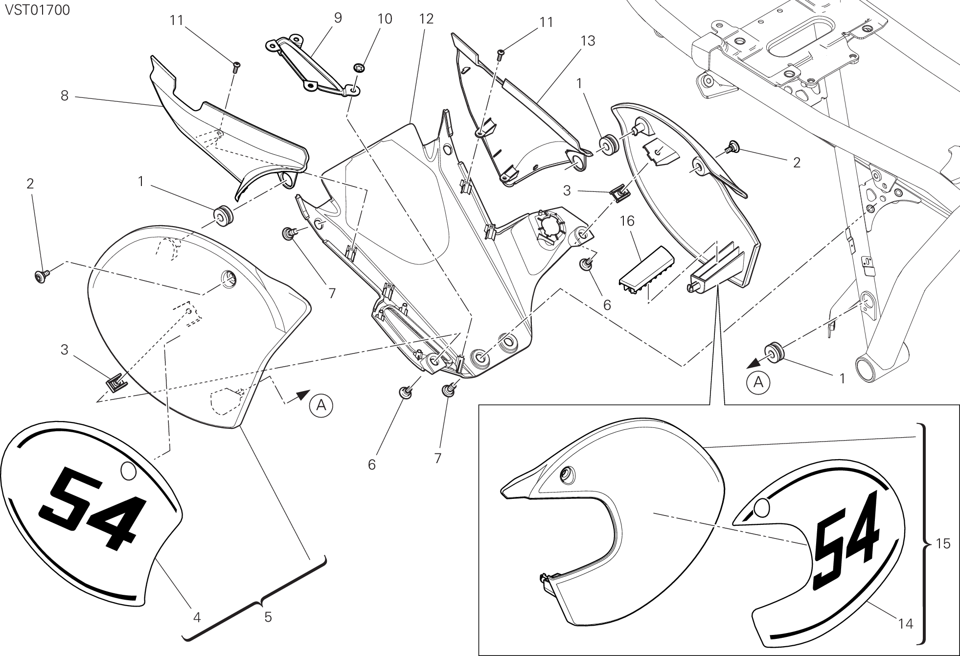 33B HABILLAGE POUR SCRAMBLER CAFE RACER 2018