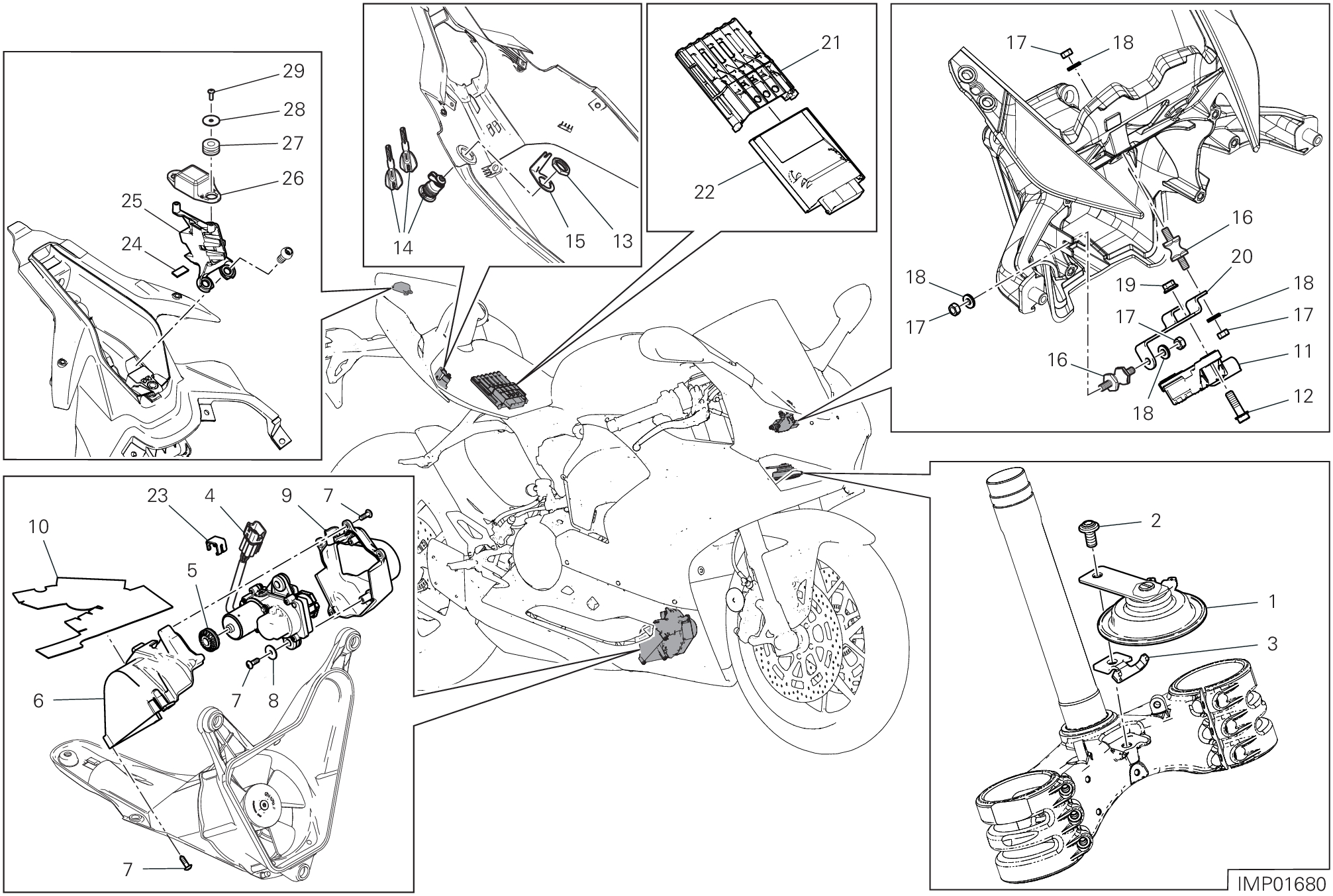 13E DISOISITIF ELECTRIQUES POUR SUPERBIKE PANIGALE V2 BULEGA 2023 WORLD CHAMPION REPLICA 2025