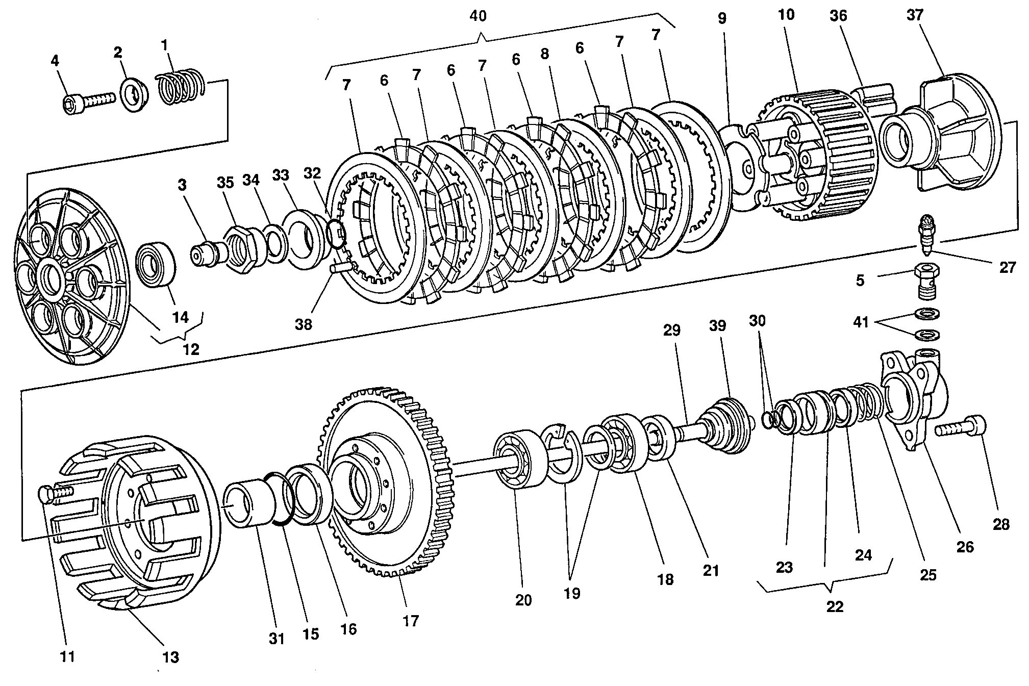 004 EMBRAYAGE POUR SUPERBIKE 888 1994