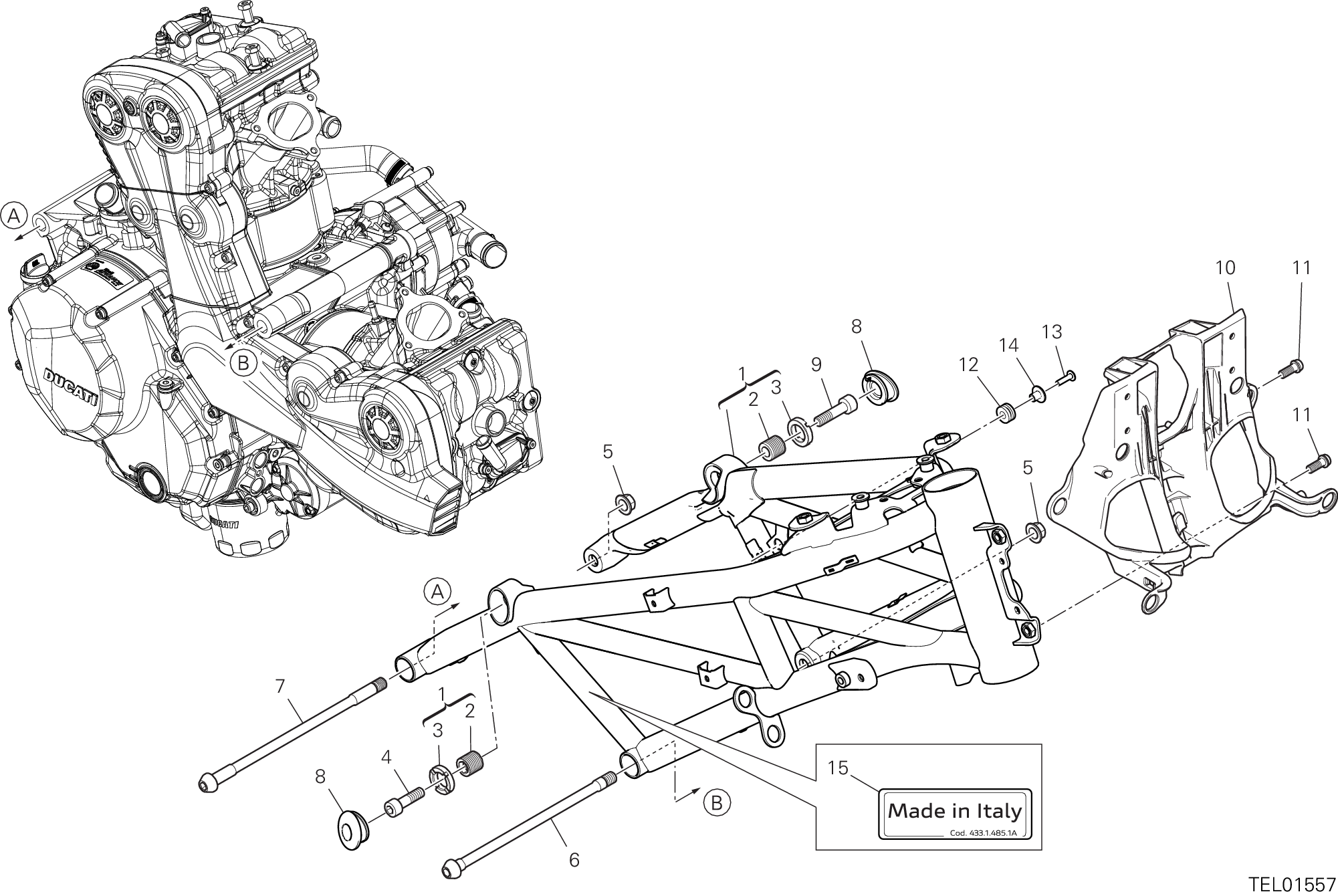 022 CADRE POUR MULTISTRADA V2 2024
