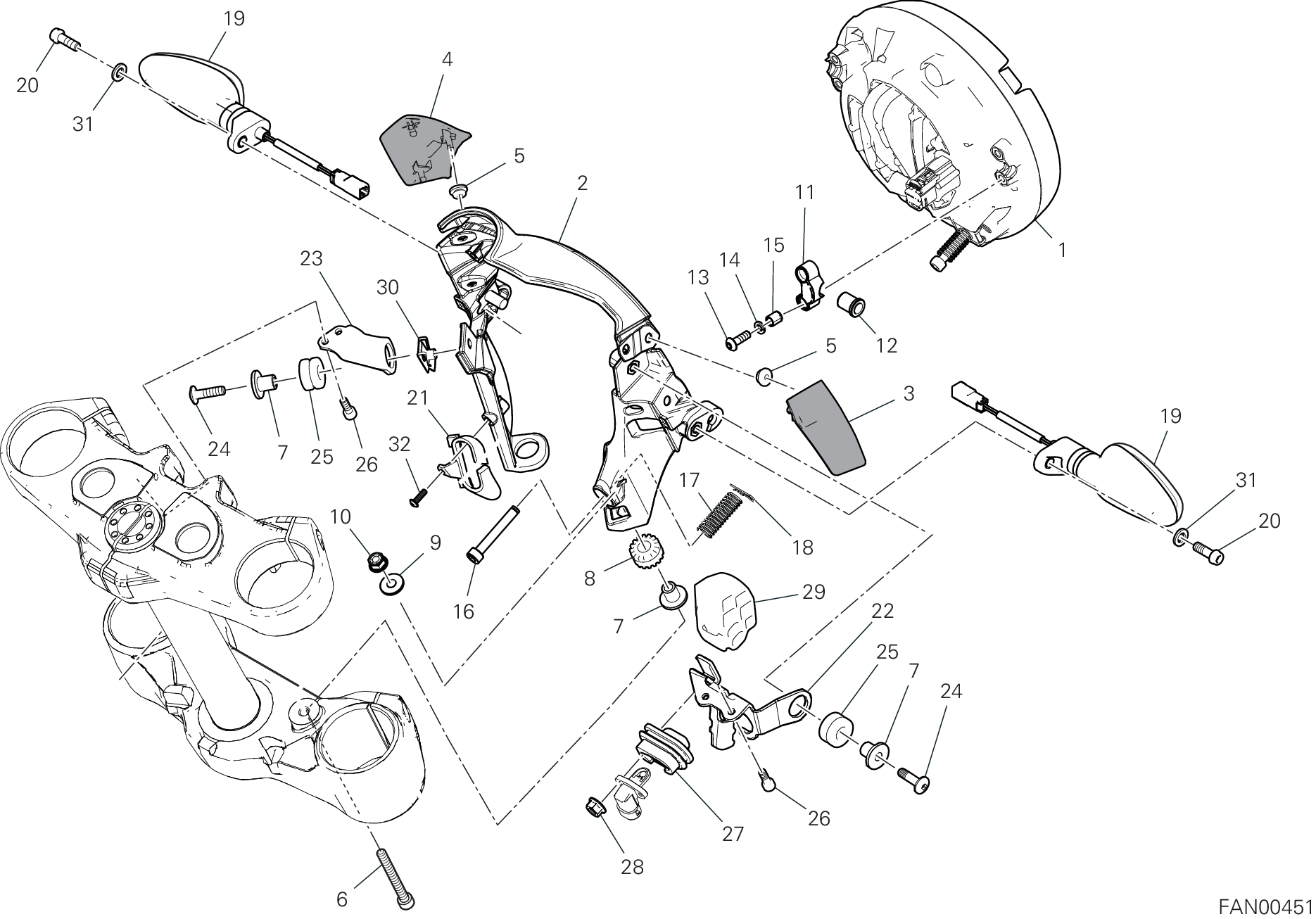 14A FEU AVANT POUR SCRAMBLER ICON 2G 2025